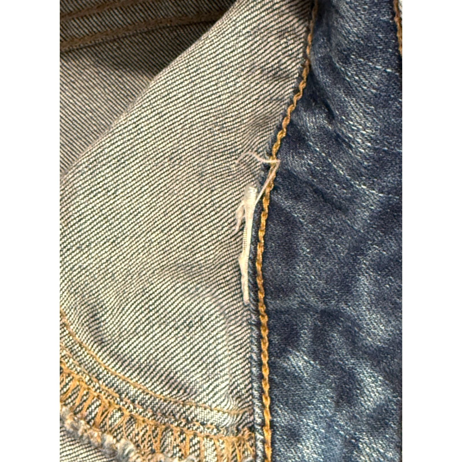 Fashion Nova Fashion Nova Jeans Womens Junior Size 7 Blue Denim Cur-Out Distressed Cuffed Hem Skinny & Slim 5-Pocket Design Regular Womens Size 28" / US 6 / IT 42 - 7 Thumbnail