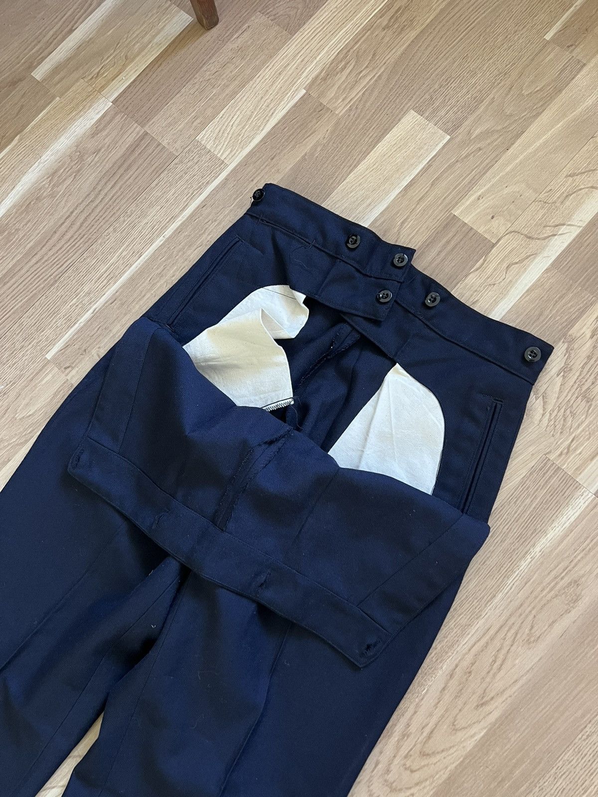 Other Vintage 70s workwear French wool pants army blue archive Size US 34 / EU 50 - 4 Thumbnail