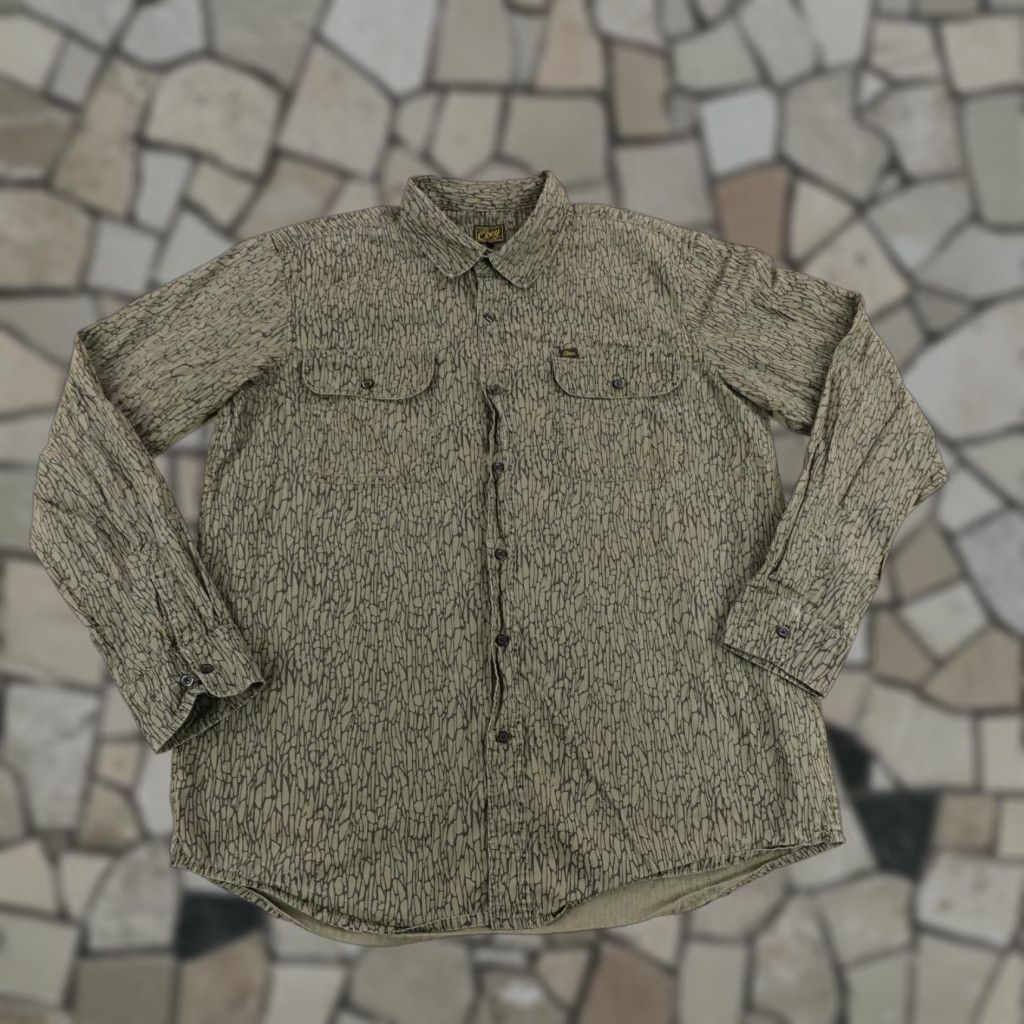 Obey OBEY Shirt Men's XL Green Camouflage Button-Up Utility Workwear Skater Skateboarding Size US XL / EU 56 / 4 - 1 Thumbnail