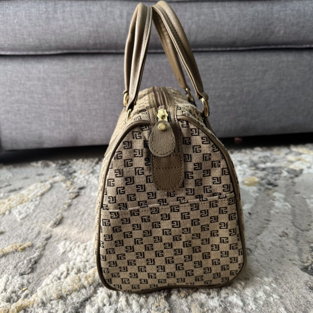 Pierre Balmain Vintage Pierre Balmain Boston Monogram Handbag Size ONE SIZE - 5 Thumbnail