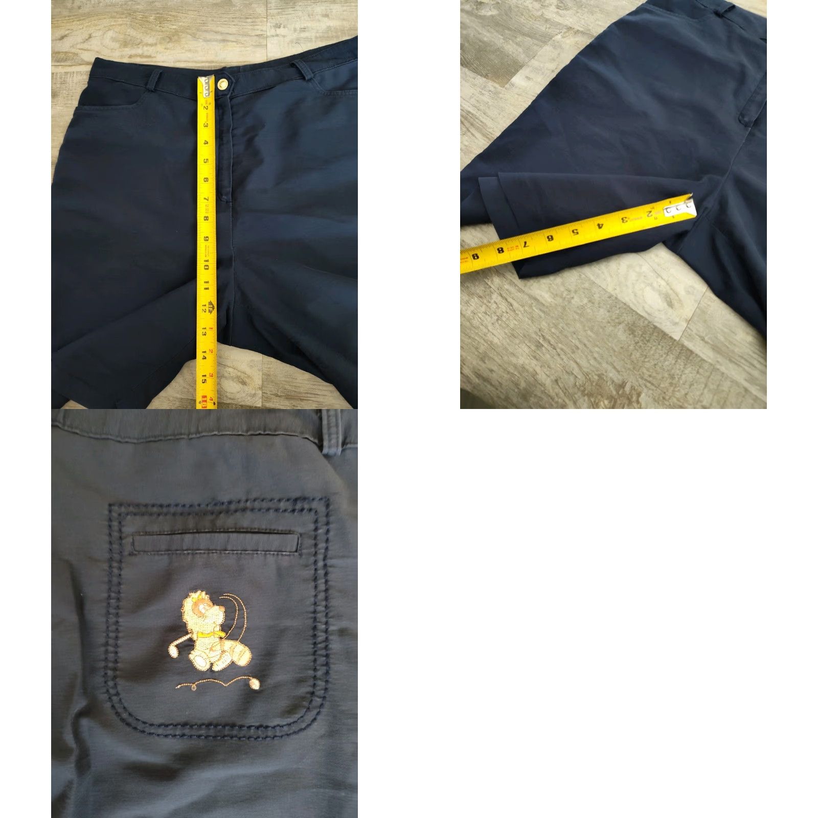 Vintage VTG Daewon Men's Golf Shorts Embroidered Monkey Blue Size 34x8 Size US 34 / EU 50 - 8 Thumbnail