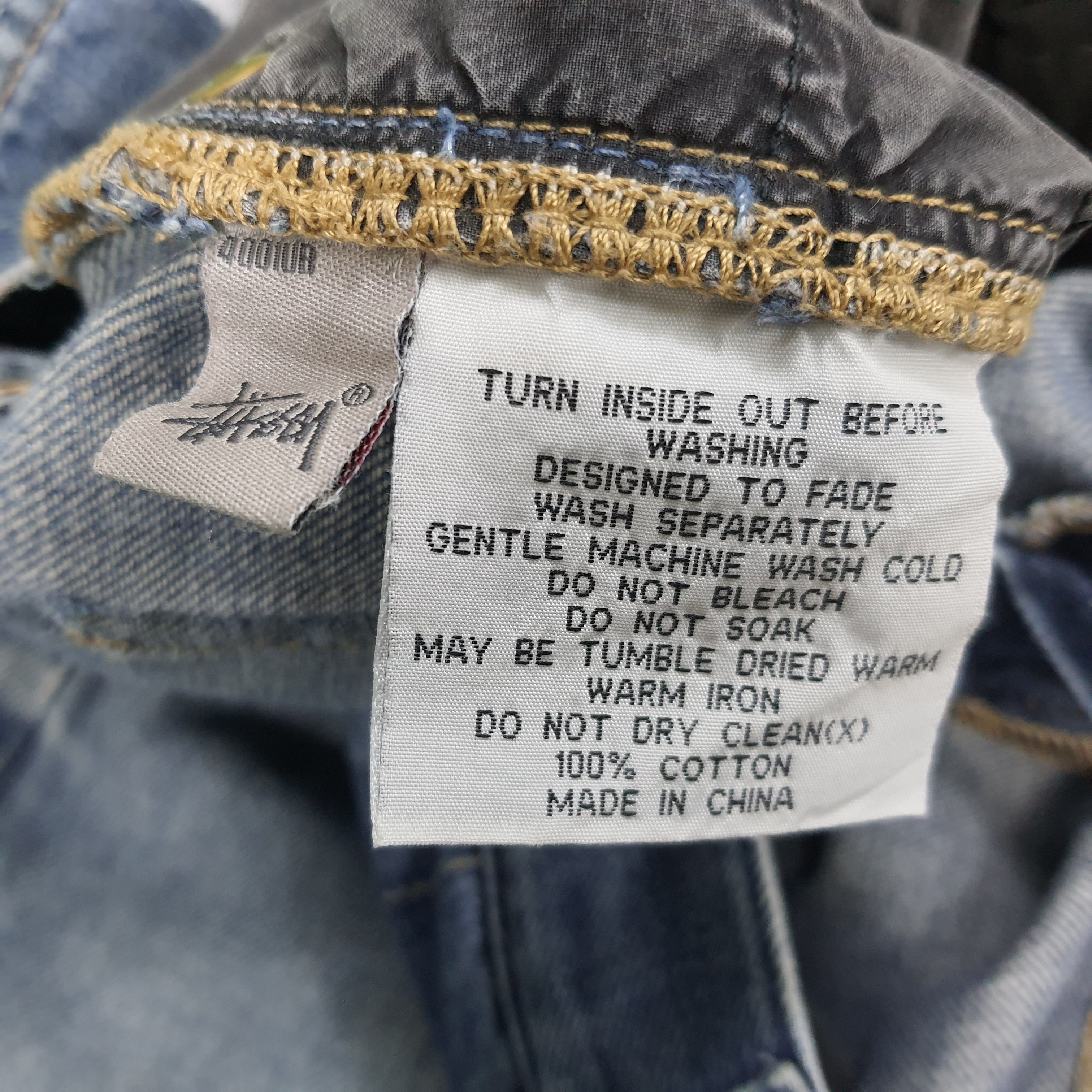 Stussy × Vintage Vintage Stussy Streetwear Custom Logo Jeans Size US 36 / EU 52 - 9 Thumbnail