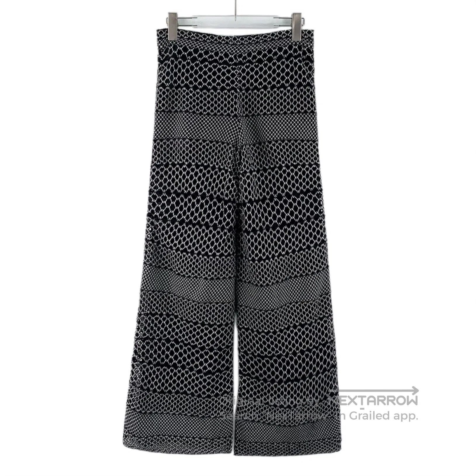 Chanel Chanel Black lace-up knit cotton casual sweater wool long Size 37" - 2 Thumbnail
