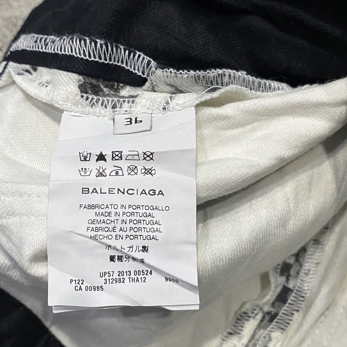 Balenciaga Balenciaga Marble Long Pants Size US 28 / EU 44 - 2 Thumbnail