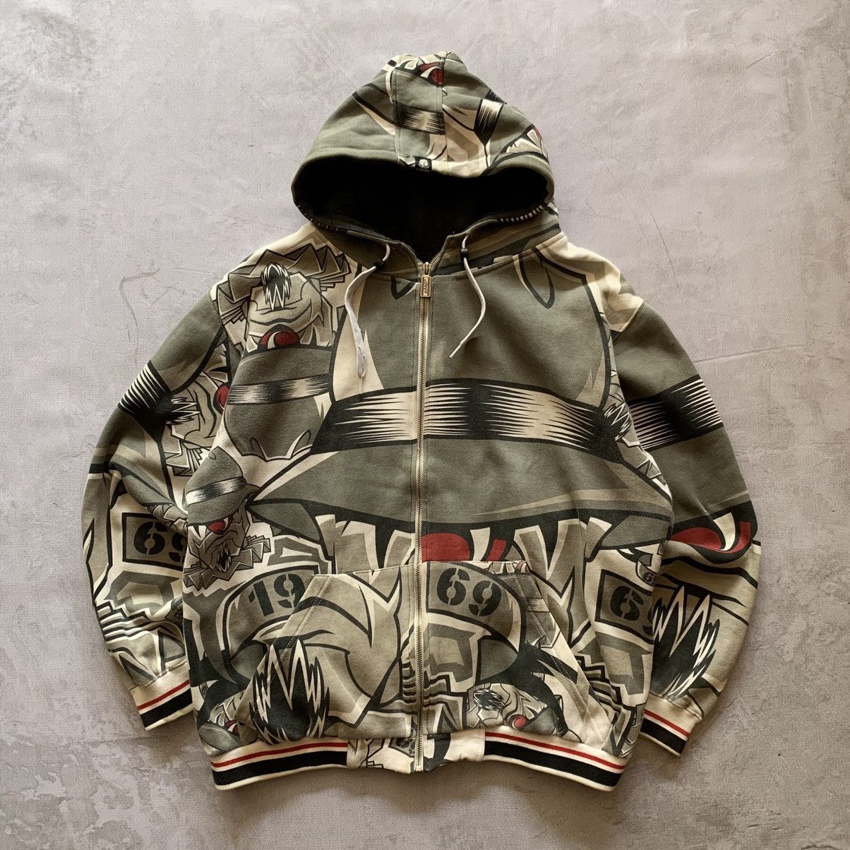 Other Joker Brand Full Print Zip Hoodie | Estevan Oriol Size US M / EU 48-50 / 2 - 2 Thumbnail