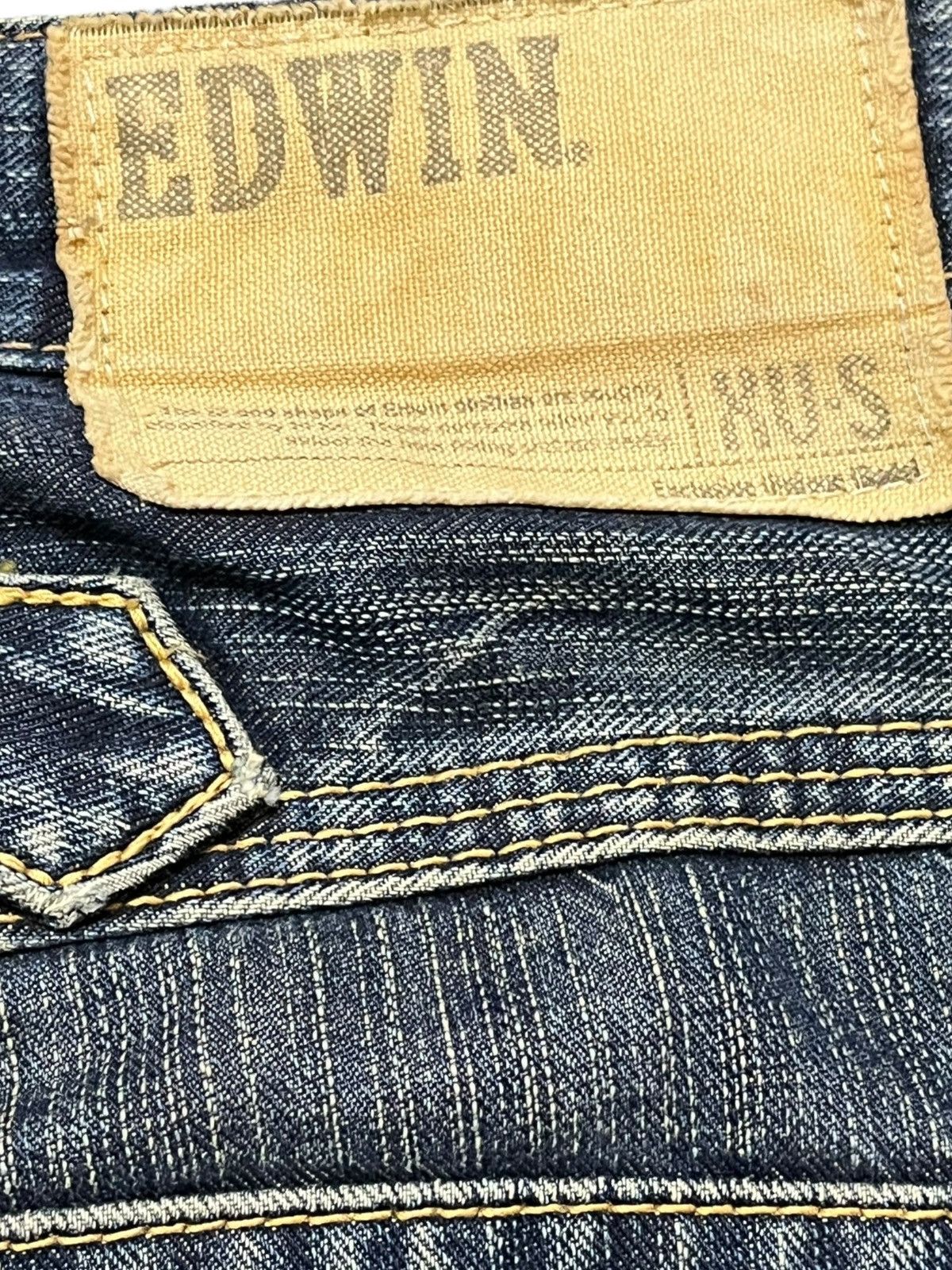 Edwin Vintage Edwin XV-S Flare Ripped Distressed Denim Size US 33 - 7 Thumbnail