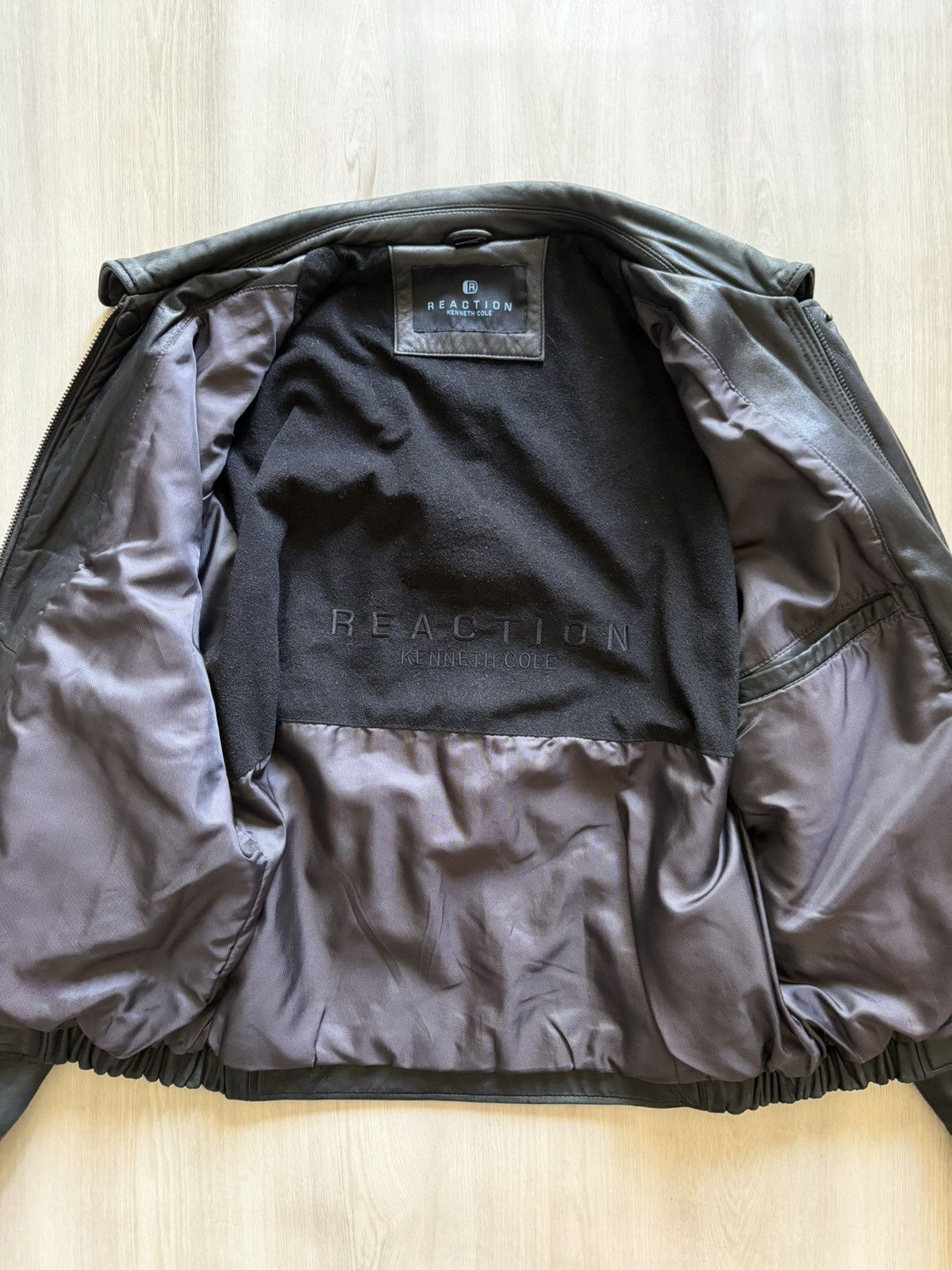 Kenneth Cole Vintage Kenneth Cole Reaction Classic Leather Bomber Sz M Size US M / EU 48-50 / 2 - 17 Thumbnail