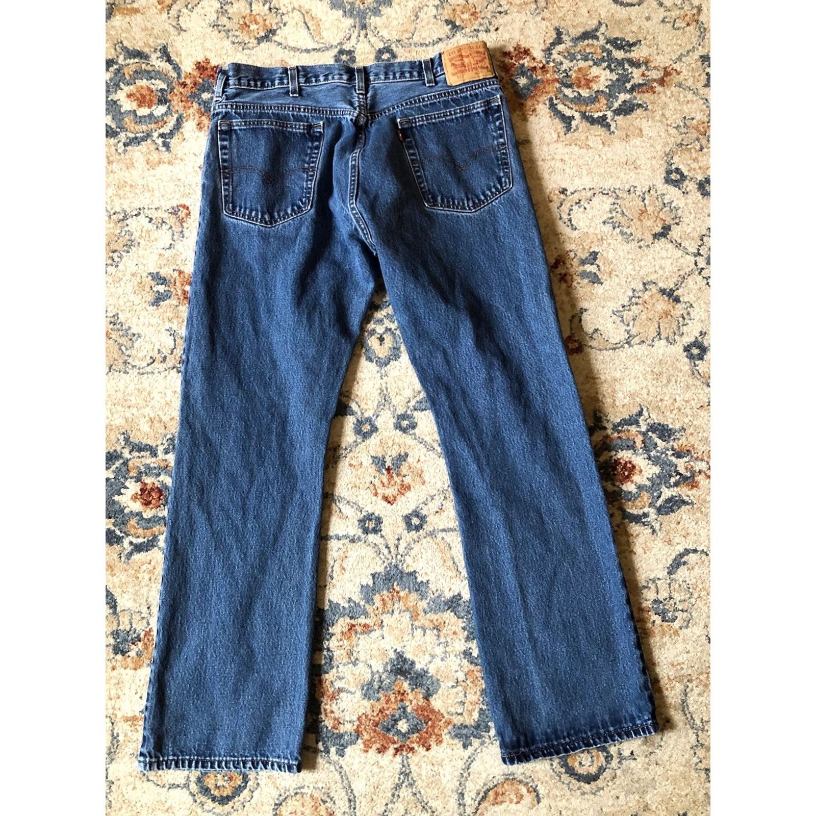 Levi's Levi's 517 Jeans Mens Regular 38x34 Blue Denim Bootcut Cowboy Western 100% Cotton Zip Button Pockets Dark Rise High Inseam 34 Size 26" / US 2 / IT 38 - 6 Thumbnail