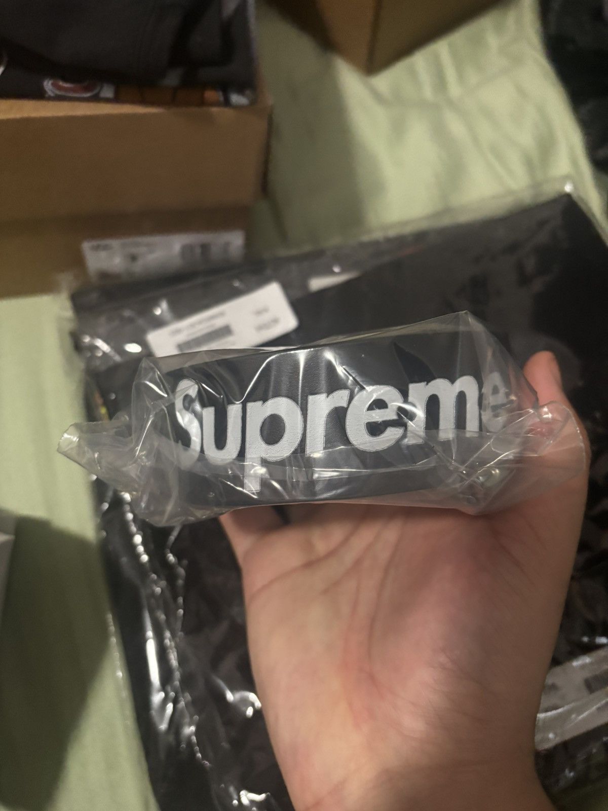 Supreme Supreme Repeat Leather Belt Size 34 - 3 Thumbnail