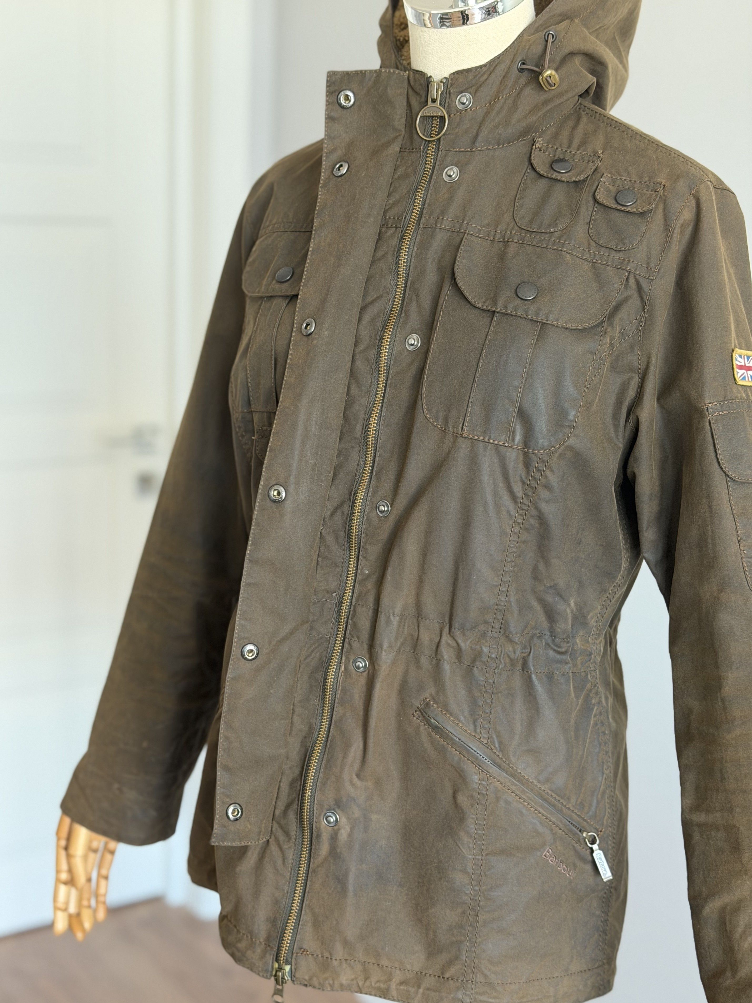 Barbour BARBOUR Winter Force Parka Hooded Jacket Brown Waxed Cotton Size M / US 6-8 / IT 42-44 - 9 Thumbnail