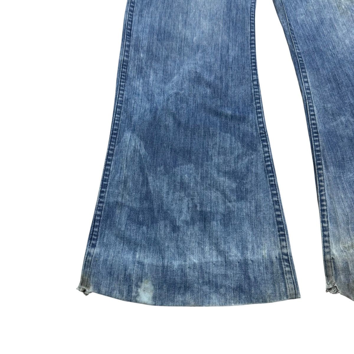 Vintage Vintage 80s US Navy Seafarer Denim Flare Pant Distressed Size US 32 / EU 48 - 7 Thumbnail