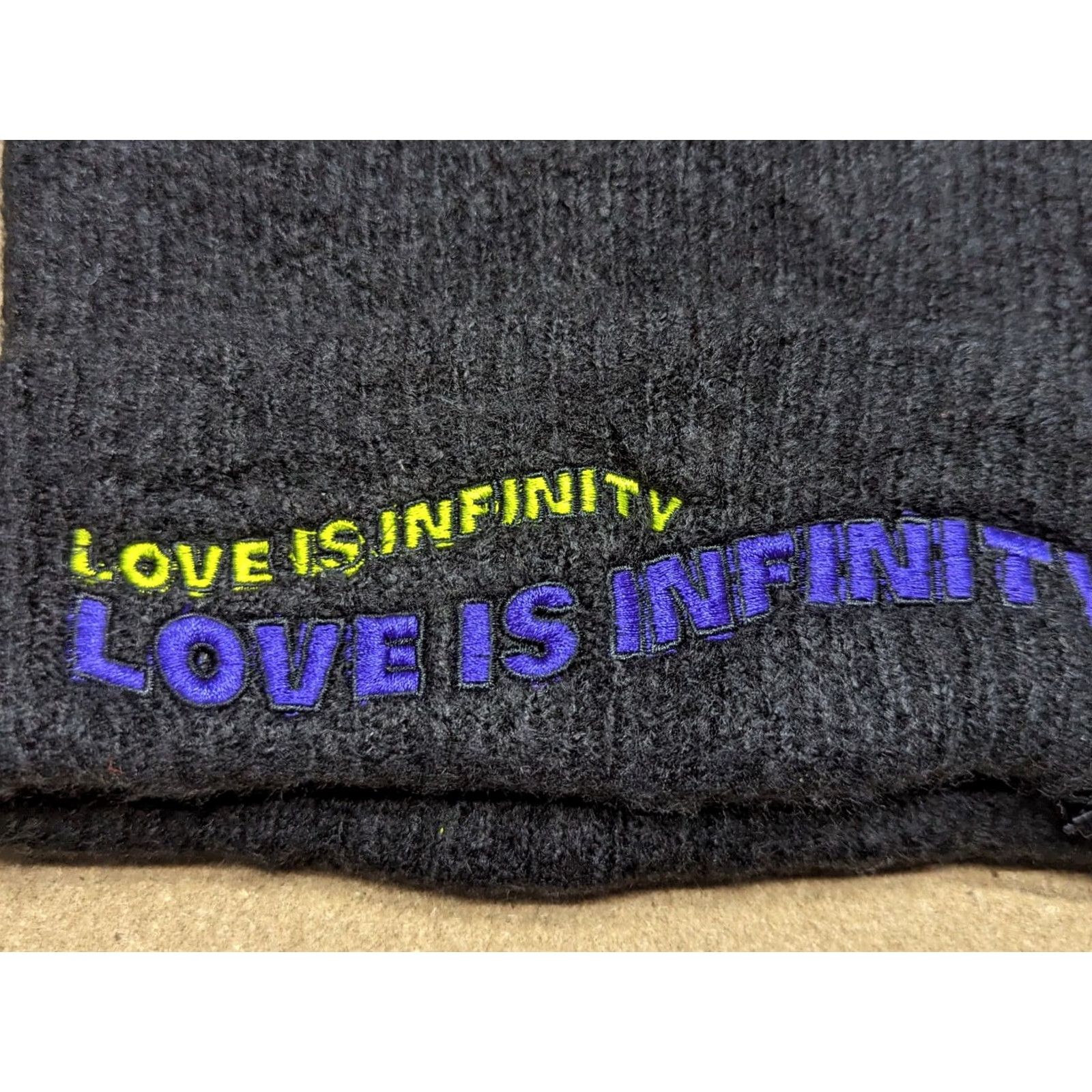 Desigual Desigual Beanie Hat One Size Cuffed Ribbon Fleece Size ONE SIZE - 3 Thumbnail