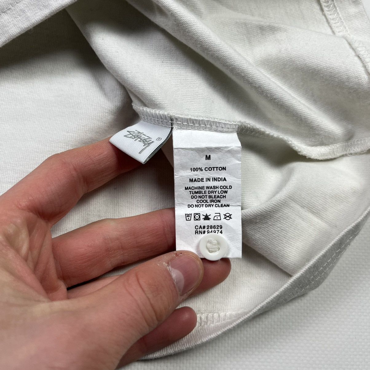 Stussy × Vintage Stussy Vintage Streetwear Polo Skateboarding White Size US M / EU 48-50 / 2 - 6 Thumbnail