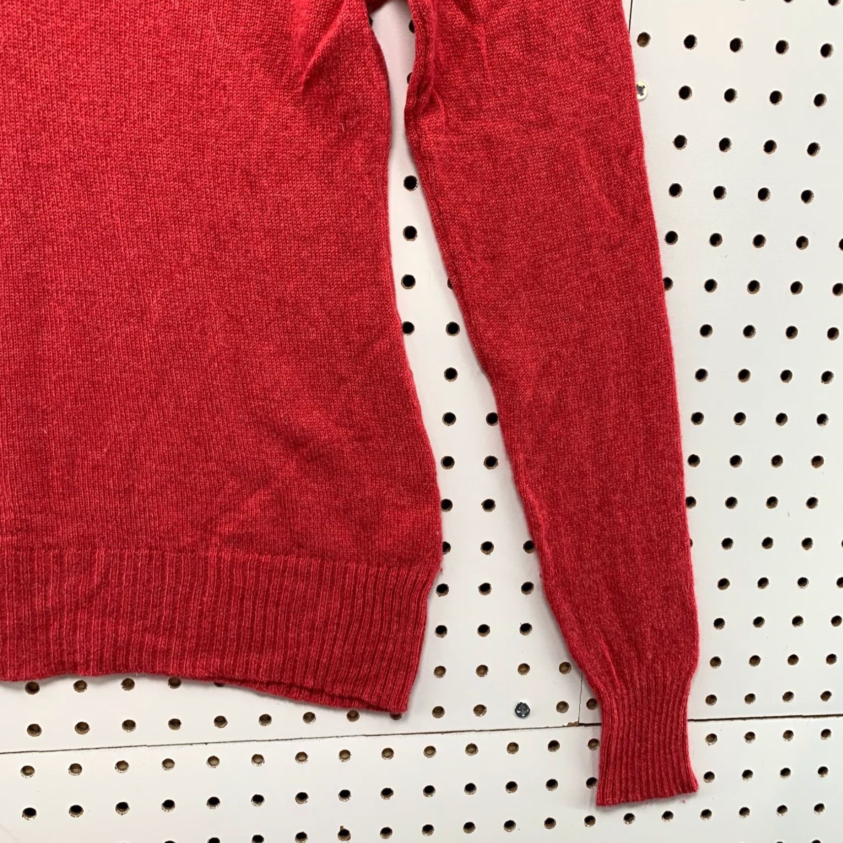 Vintage Cashmere Addiction Sweater Womens Medium Red V Neck Long Sleeve Size M / US 6-8 / IT 42-44 - 6 Thumbnail