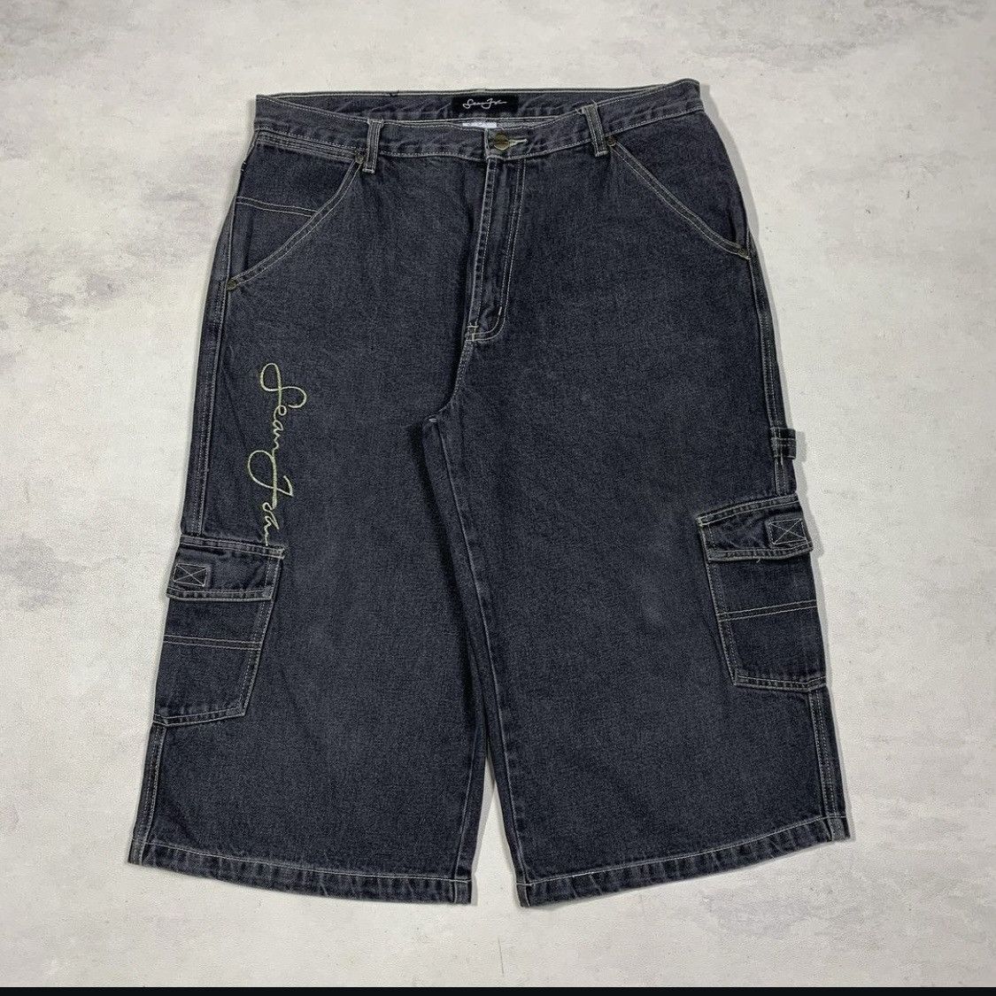 Sean John Rare Item Sean Jhon Embroidery Jorts Cargo Size US 36 / EU 52 - 2 Thumbnail
