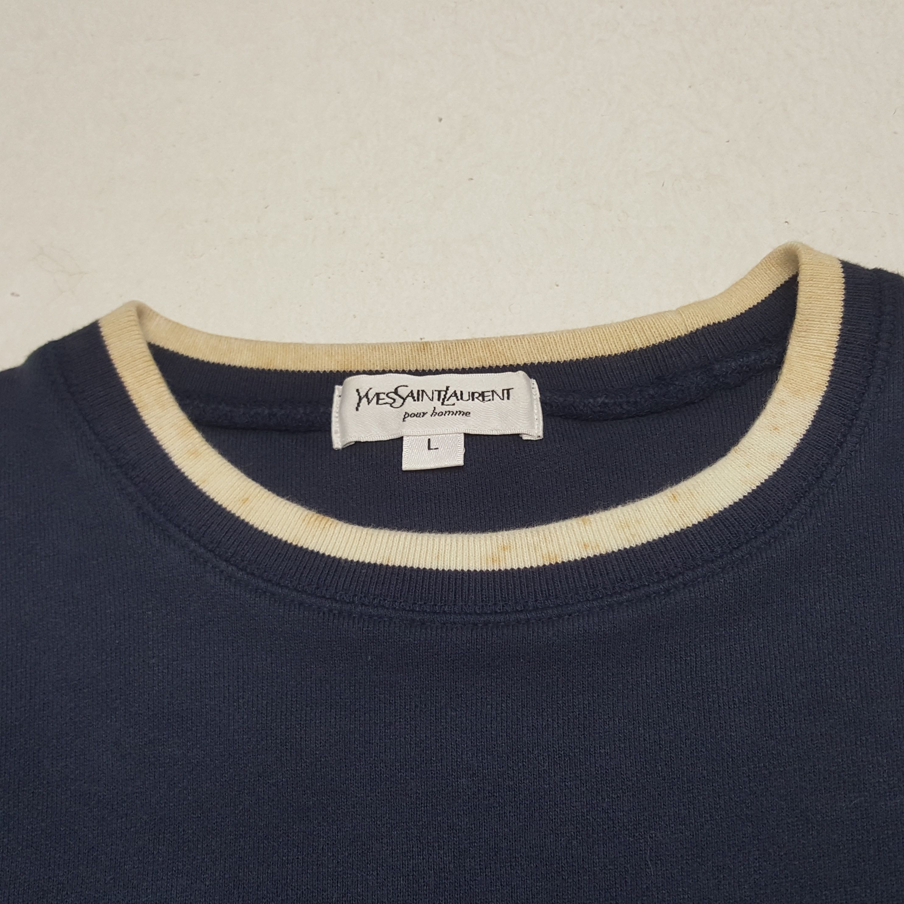 Vintage × Yves Saint Laurent Vintage Yves Saint Laurent Japan Sweatshirt Size US M / EU 48-50 / 2 - 5 Thumbnail