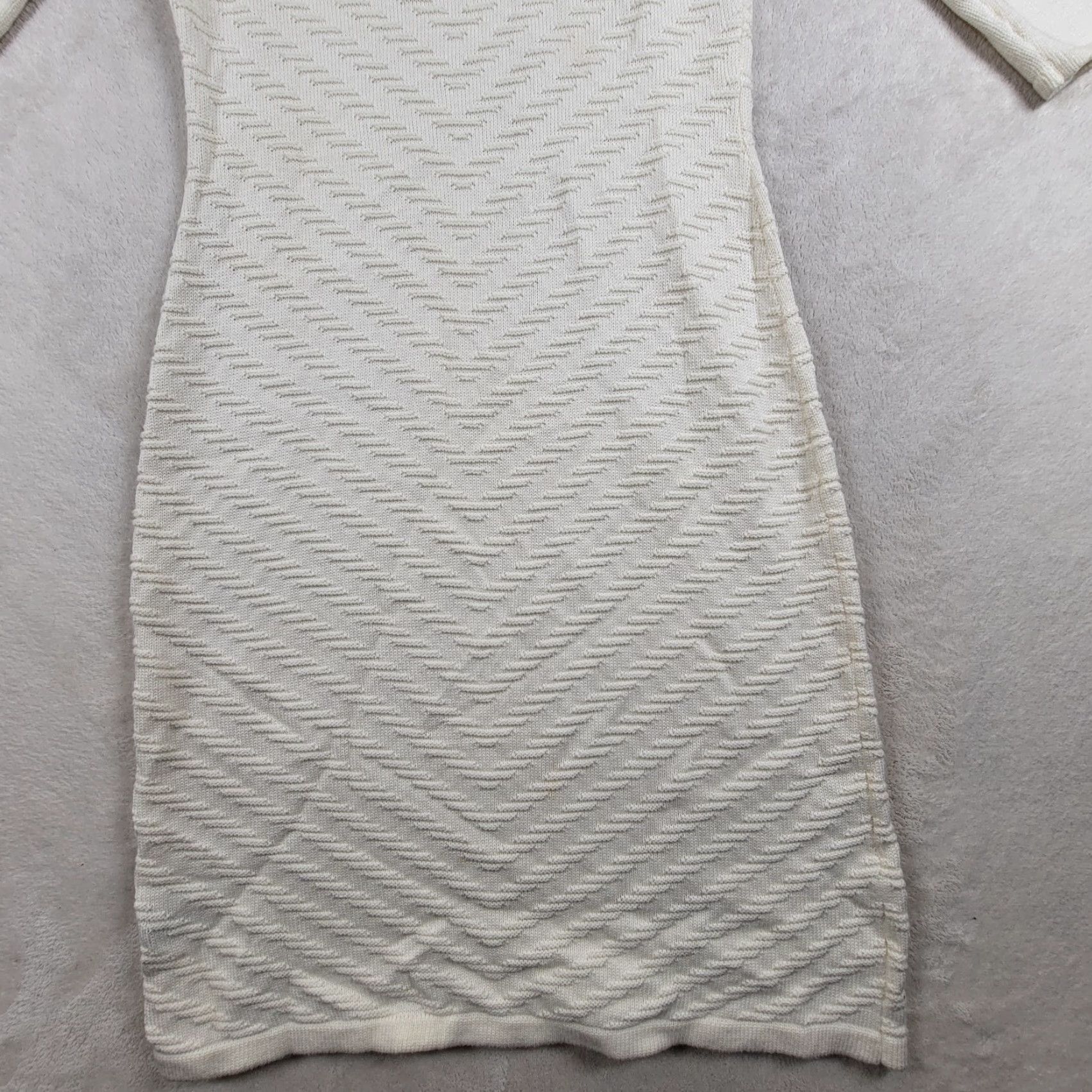 Ralph Lauren Lauren Ralph Lauren Dress Women M Cream Knit Sweater 3/4 Sleeve Size M / US 6-8 / IT 42-44 - 6 Thumbnail