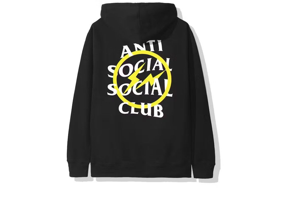 Anti Social Social Club Anti Social Social Club x Fragment Yellow Bolt Hoodie (FW19) Size US L / EU 52-54 / 3 - 2 Thumbnail