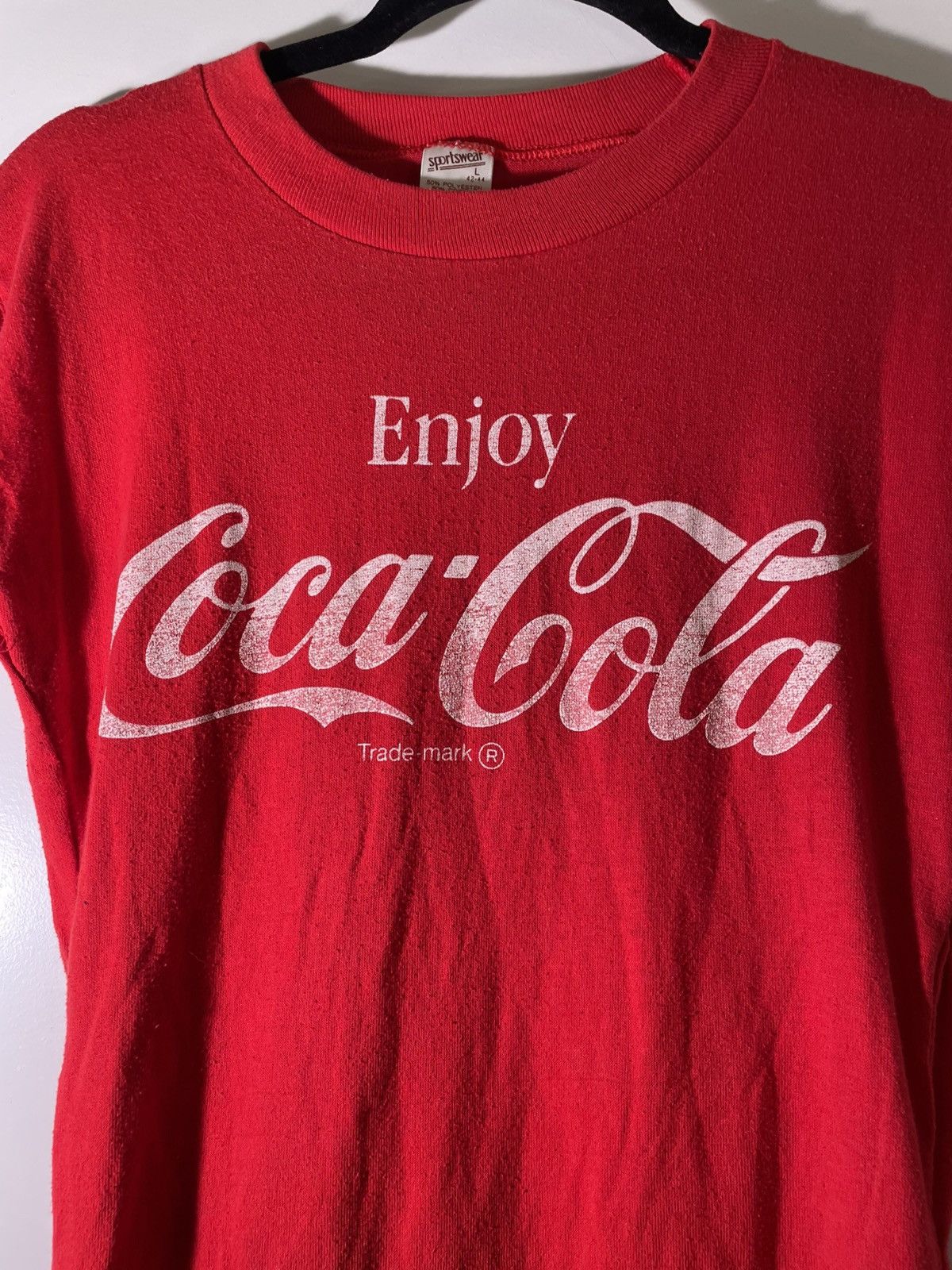 Vintage 80’s Vintage 1987 Coca Cola Coke Black Reunion Muscle Shirt Size US L / EU 52-54 / 3 - 3 Thumbnail