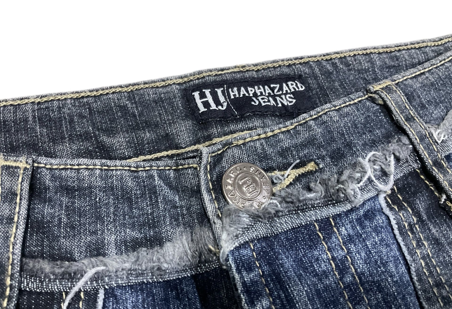 14th Addiction × Hysteric Glamour × If Six Was Nine 🔥Sick Y2K Haphazard Crazy Pockets Patchwork Flare Denim Size US 27 - 11 Thumbnail