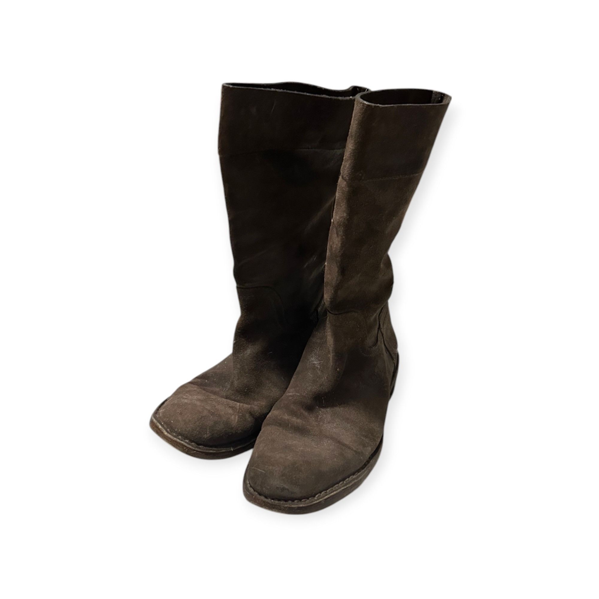 Costume National Costume National Distressed Brown Suede Leather Boots, 38EU Size US 8 / IT 38 - 13 Thumbnail