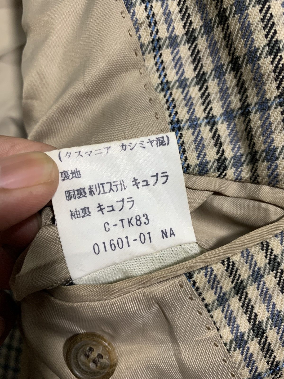 Burberry 🔥VTG BURBERRYS GINGHAM CHECKERED BLAZER COAT Size US M / EU 48-50 / 2 - 9 Thumbnail