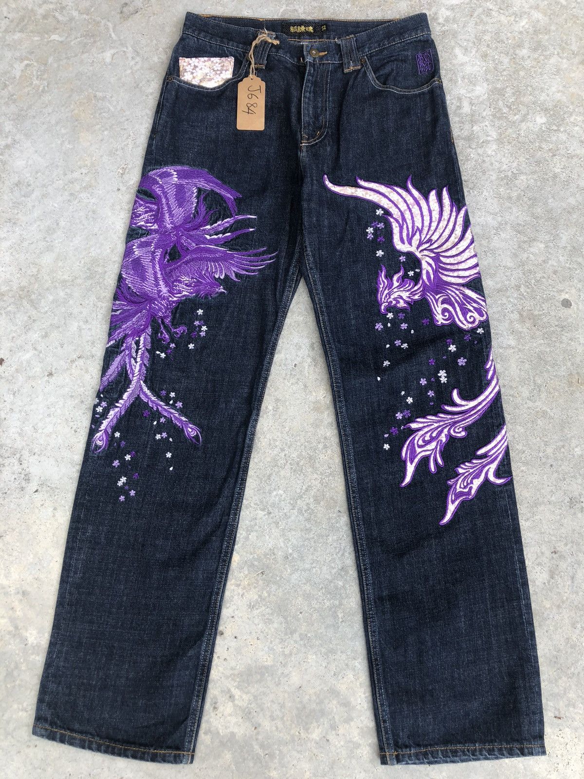 Karakuri Tamashii Karakuri Tamashii Embroidered Jeans Distressed Jeans Size US 32 / EU 48 - 1 Thumbnail