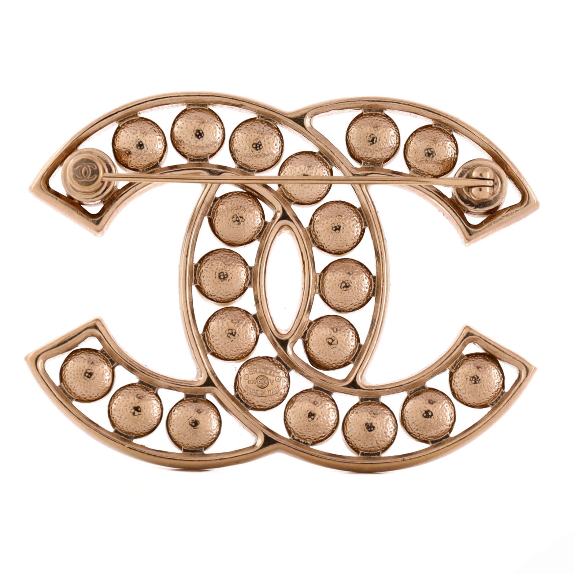 Chanel CC Brooch Metal with Faux Pearls Size ONE SIZE - 1 Thumbnail