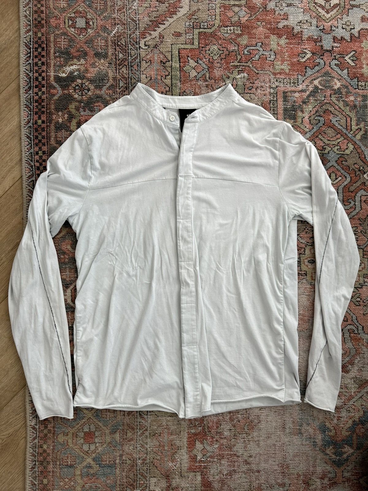 Thom Krom Thom Krom White long sleeve button up shirt // XL Size US XL / EU 56 / 4 - 1 Thumbnail