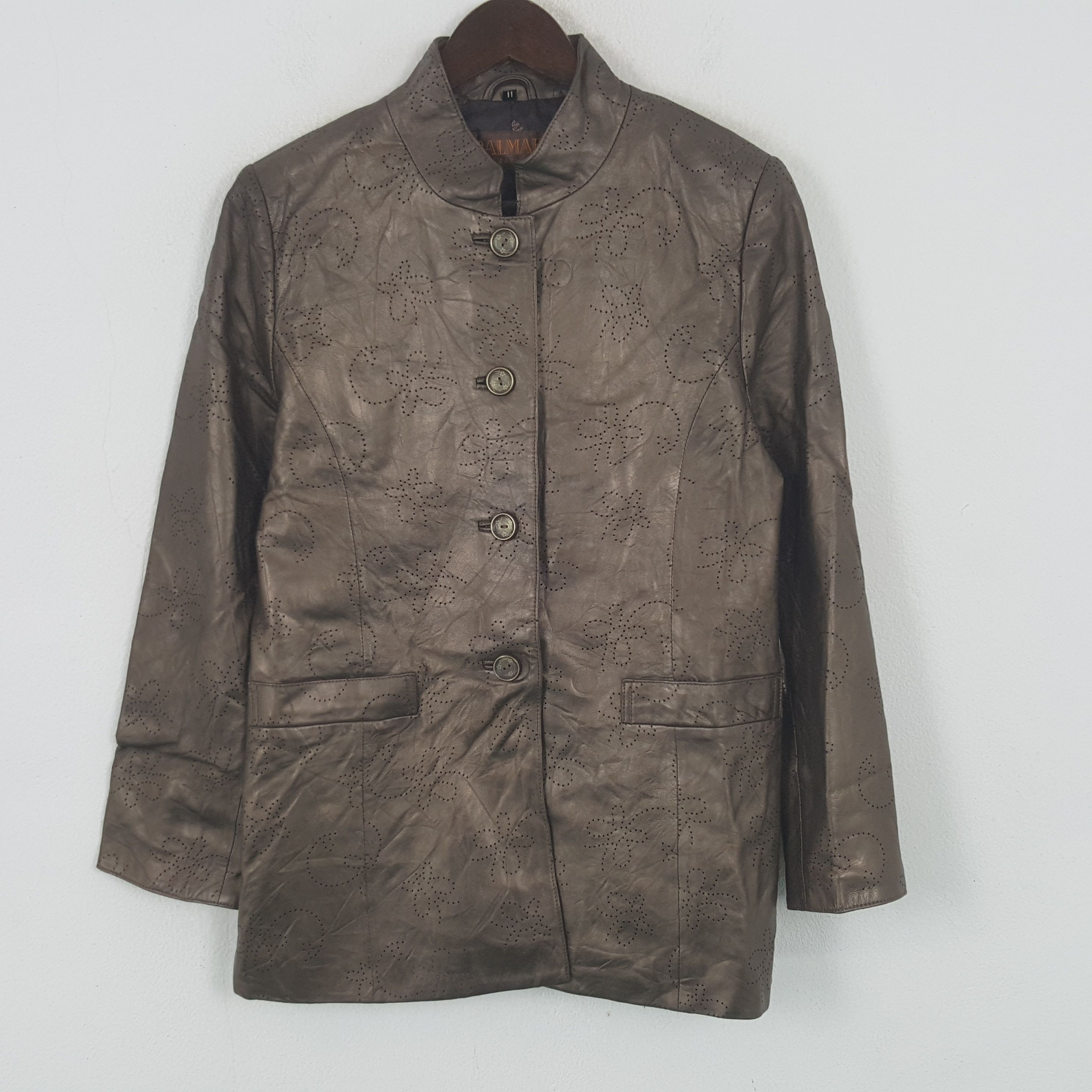 Designer Vintage Balmain Button Up Jacket Size XXS / US 00 / IT 34 - 1 Thumbnail