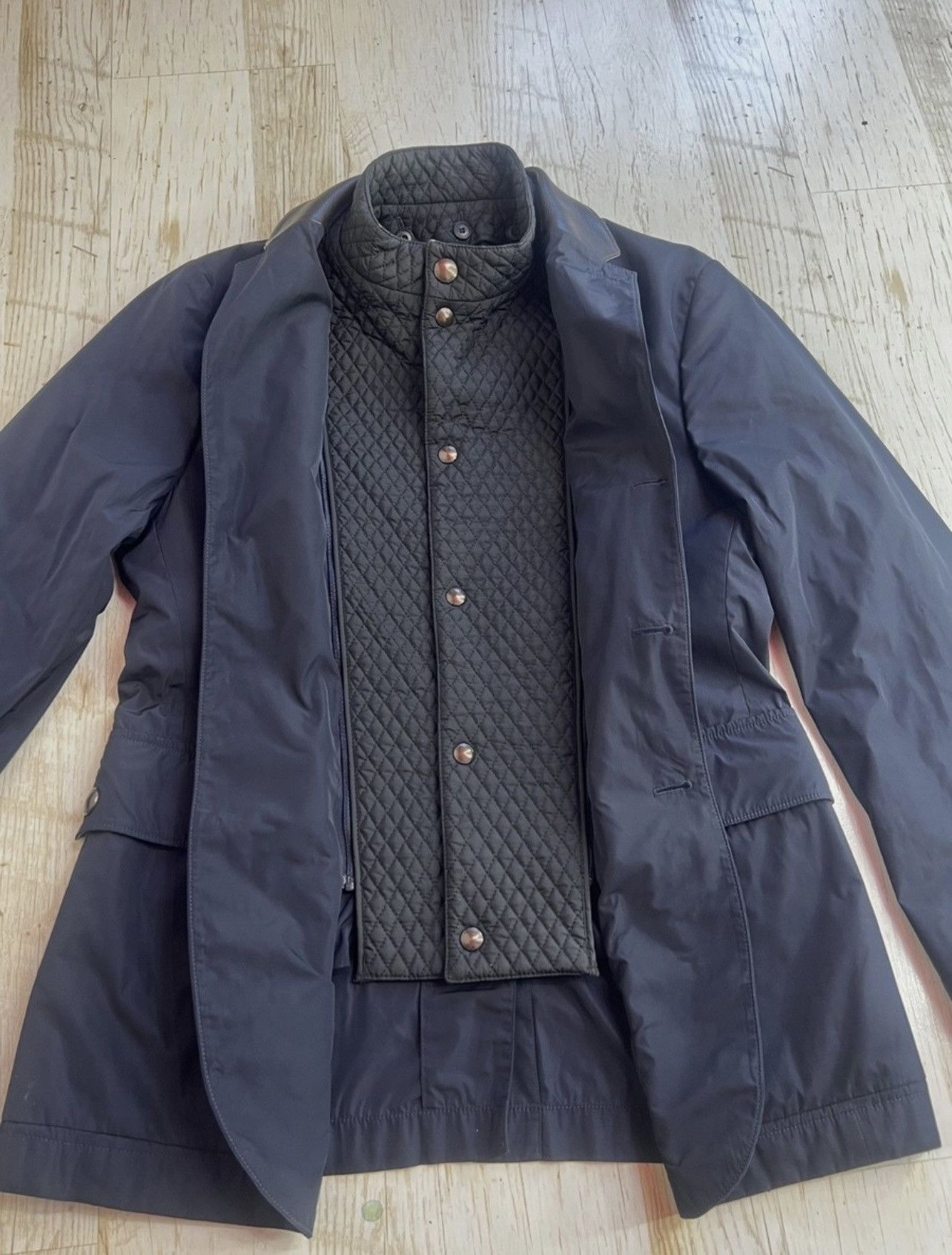 Burberry Burberry Lightweight Jacket Blazer Navy Removable Liner Size US S / EU 44-46 / 1 - 6 Thumbnail