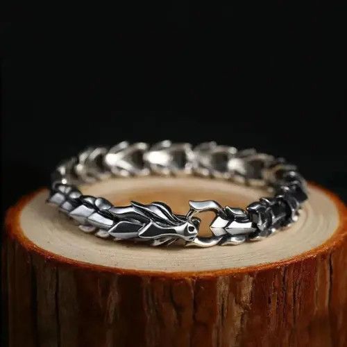 Jewelry Snake Ouroboros Dragon Bone Bracelet Size ONE SIZE - 2 Thumbnail