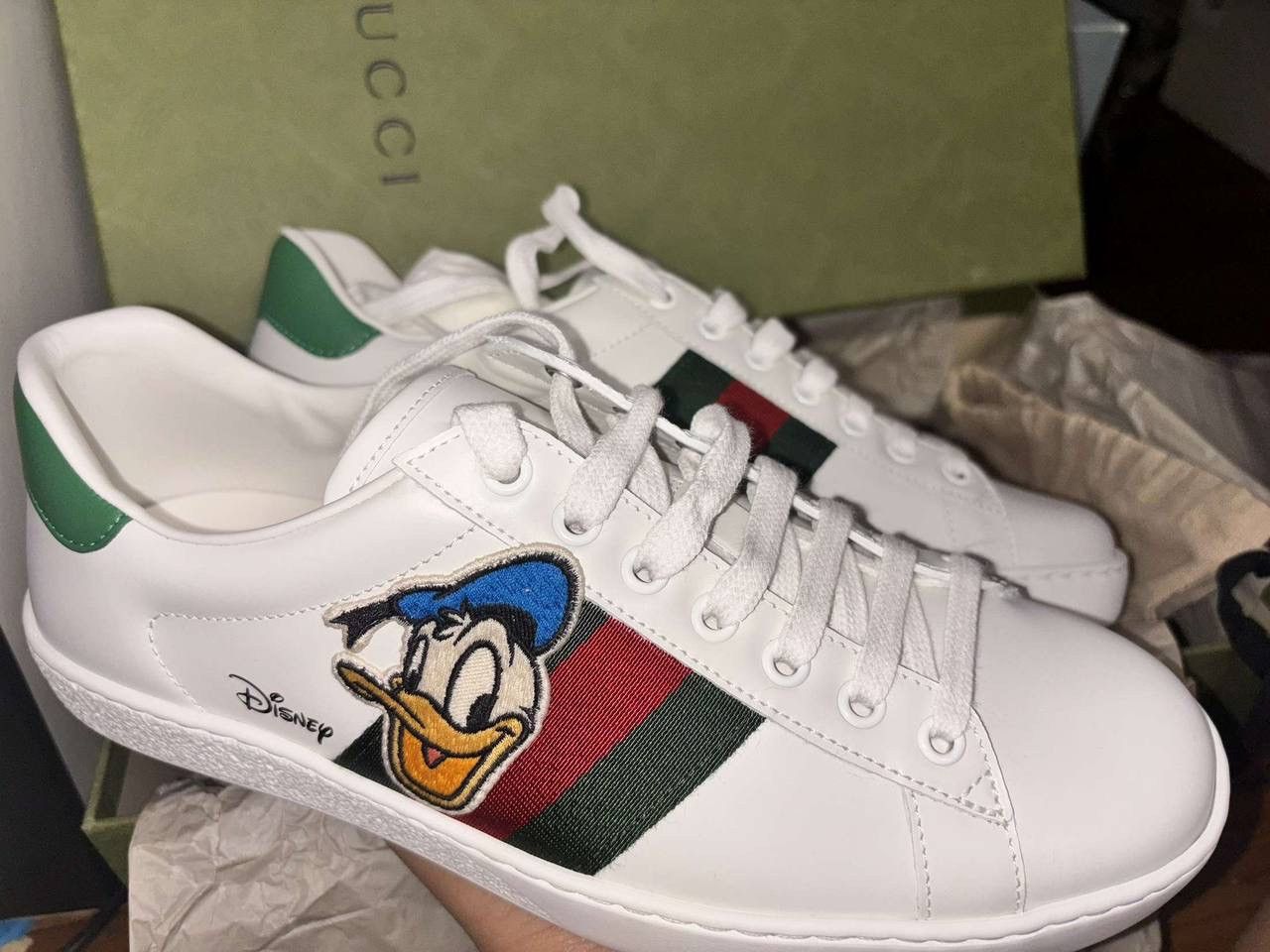 Gucci Gucci ace x Disney Donald Duck Size US 6.5 / EU 39-40 - 4 Thumbnail