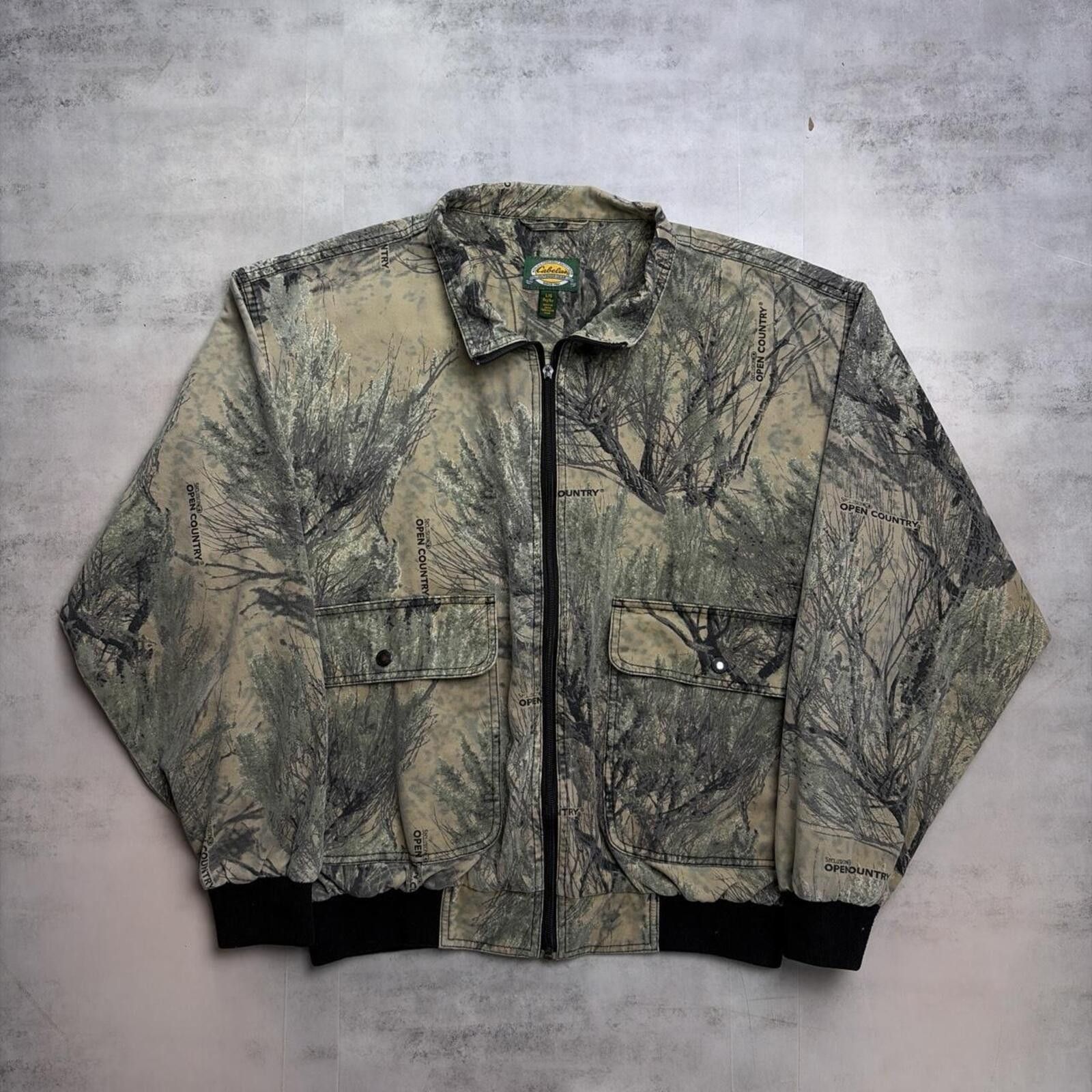 Cabelas Vintage Camo Cabela’s Realtree Grunge Bomber Jacket Size US L / EU 52-54 / 3 - 1 Thumbnail