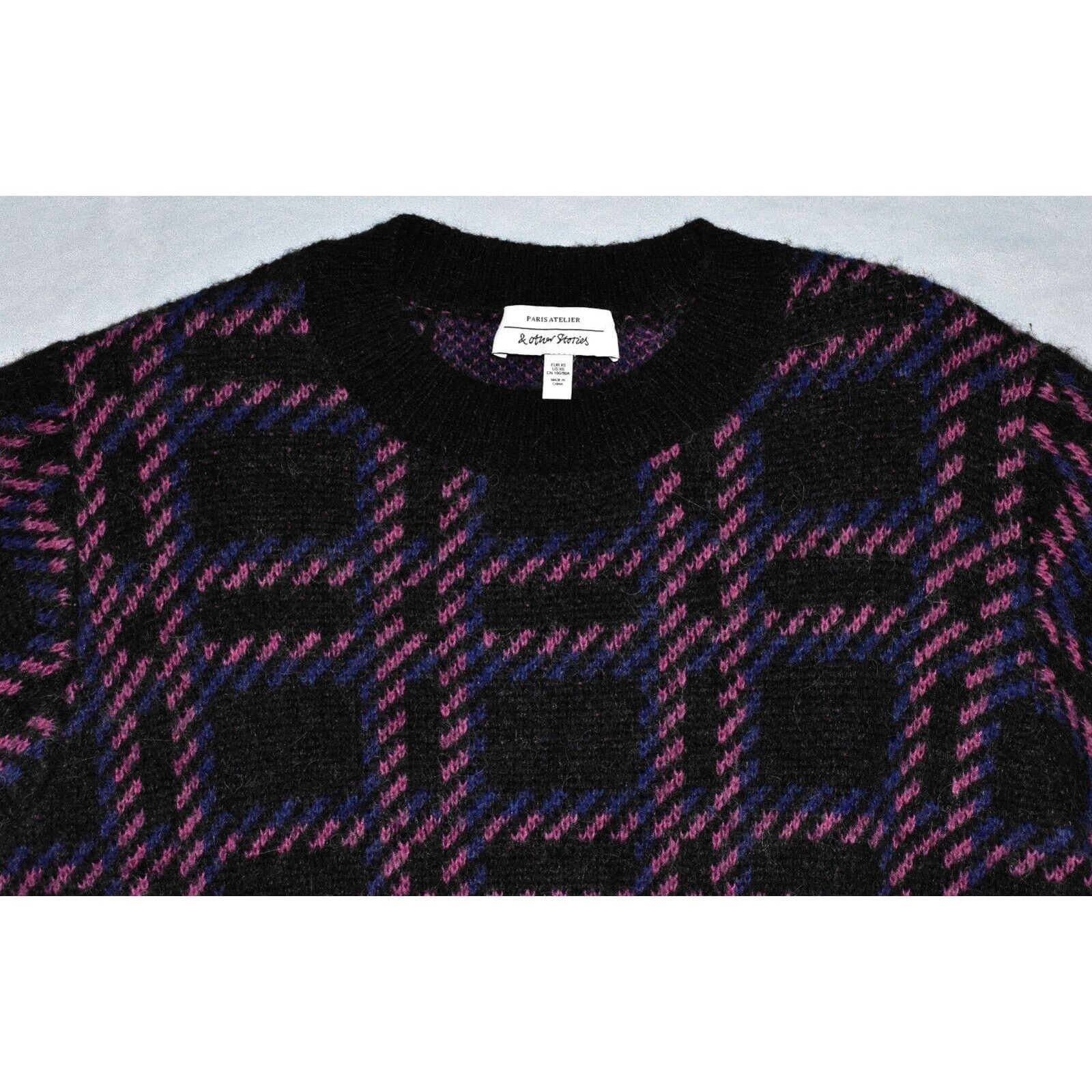 & Other Stories NEW & OTHER STORIES Check Alpaca Wool Sweater Sz XS $168 Size XS / US 0-2 / IT 36-38 - 4 Thumbnail