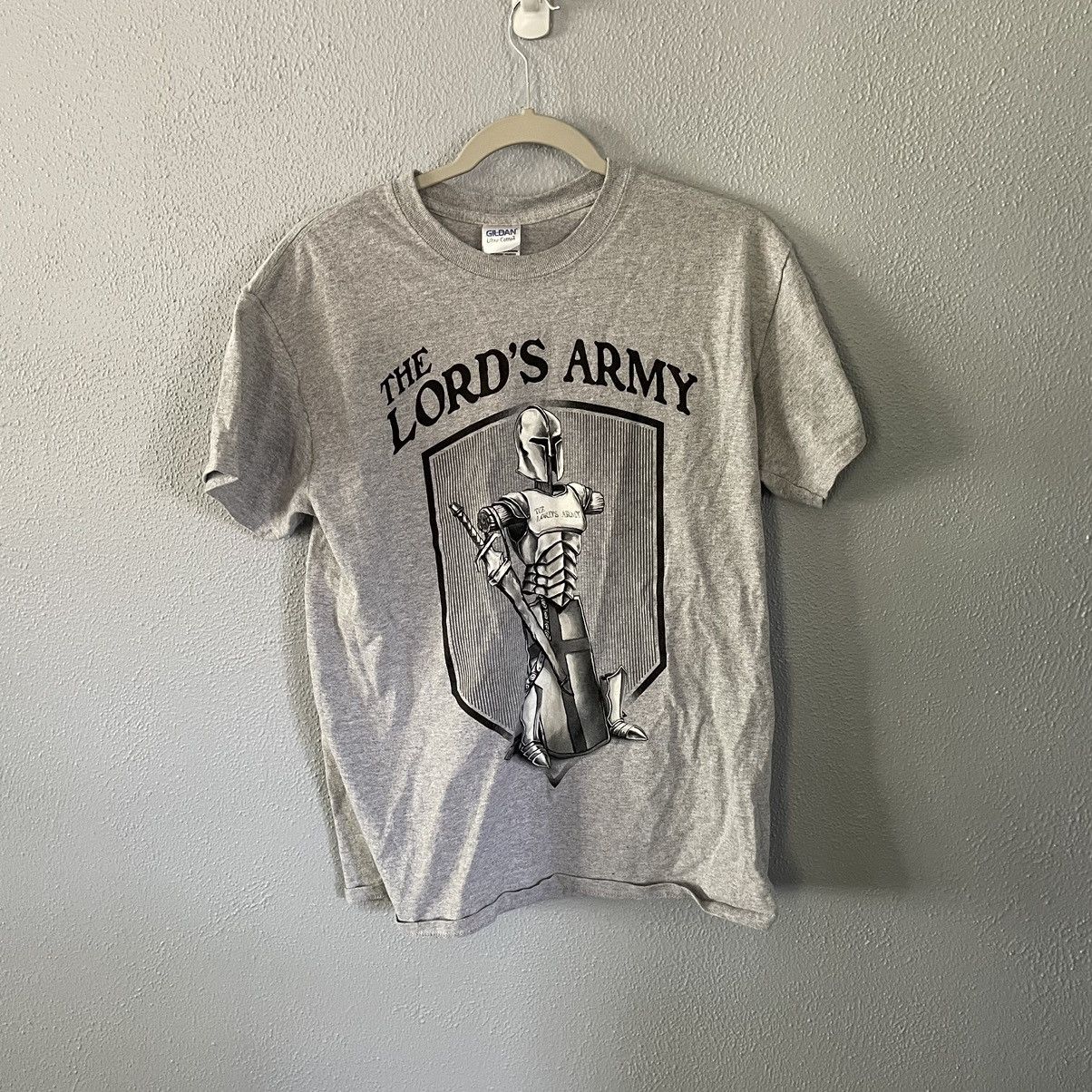 Vintage Vintage Gildan Christian The Lords Army Graphic Tee Size M Size US M / EU 48-50 / 2 - 1 Thumbnail
