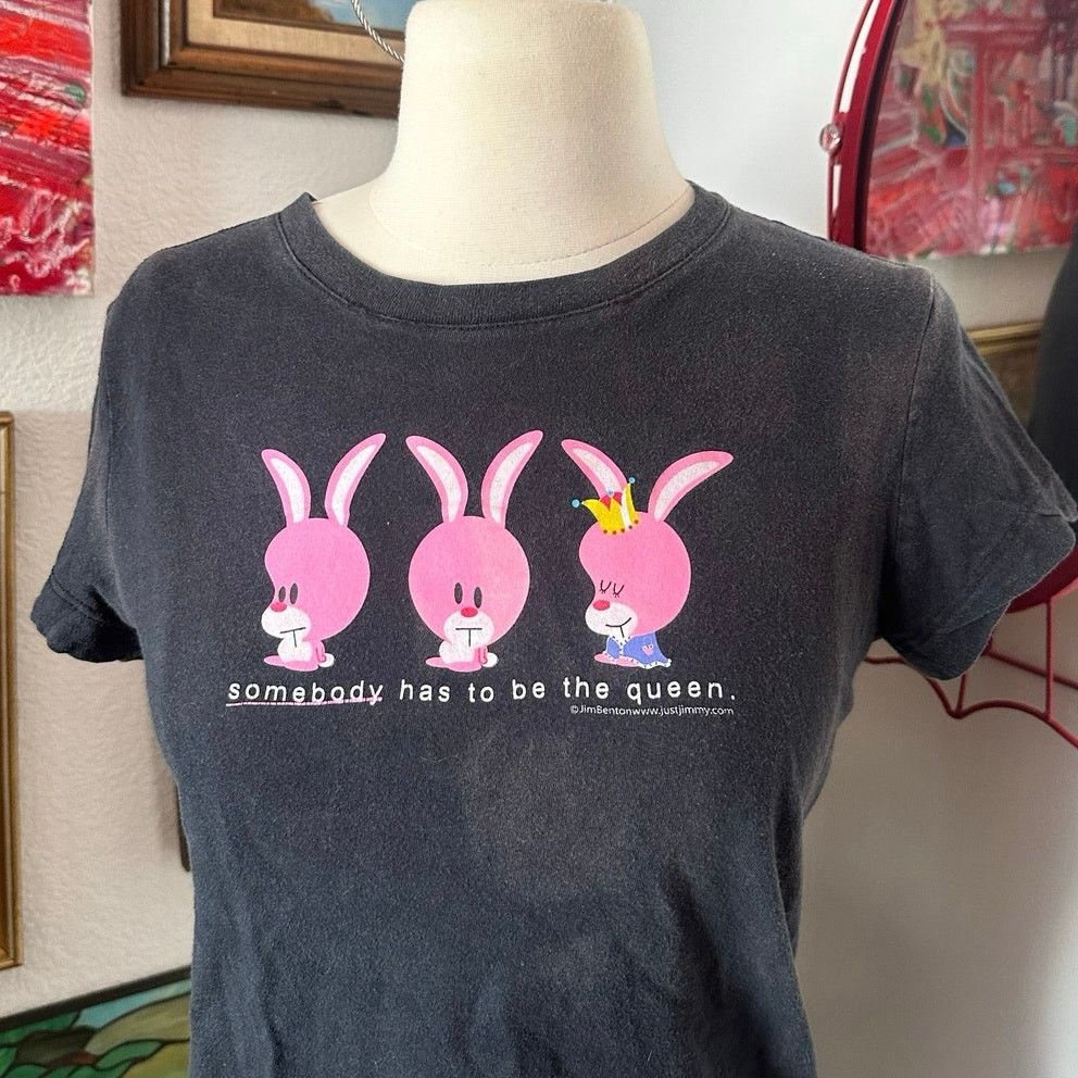 Other jim benton rabbit queen graphic black shirt Size L / US 10 / IT 46 - 2 Thumbnail