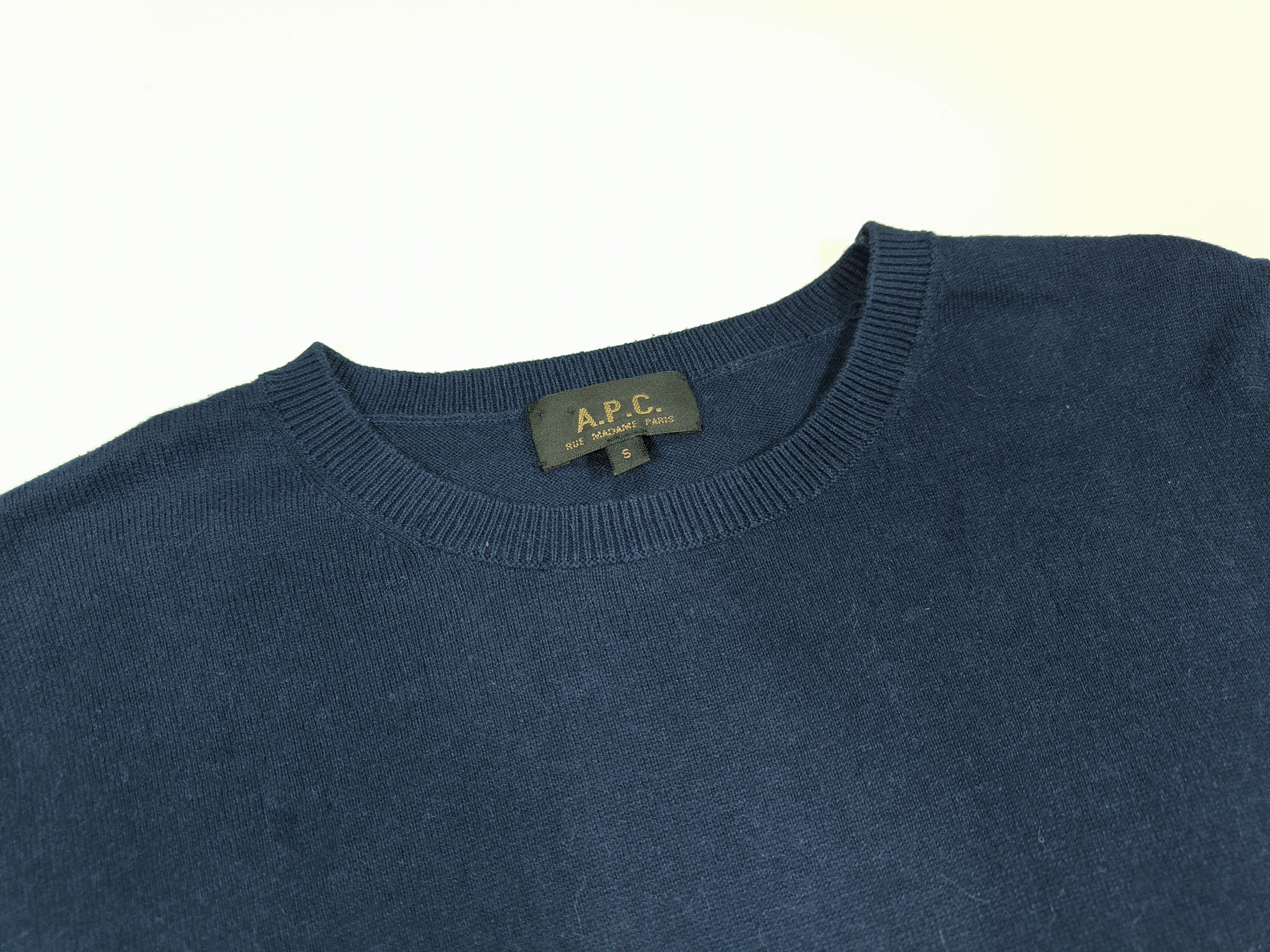 A.P.C. A.P.C. Paris Cotton Cashmere Navy Pullover Sweater Size S Size US S / EU 44-46 / 1 - 3 Thumbnail