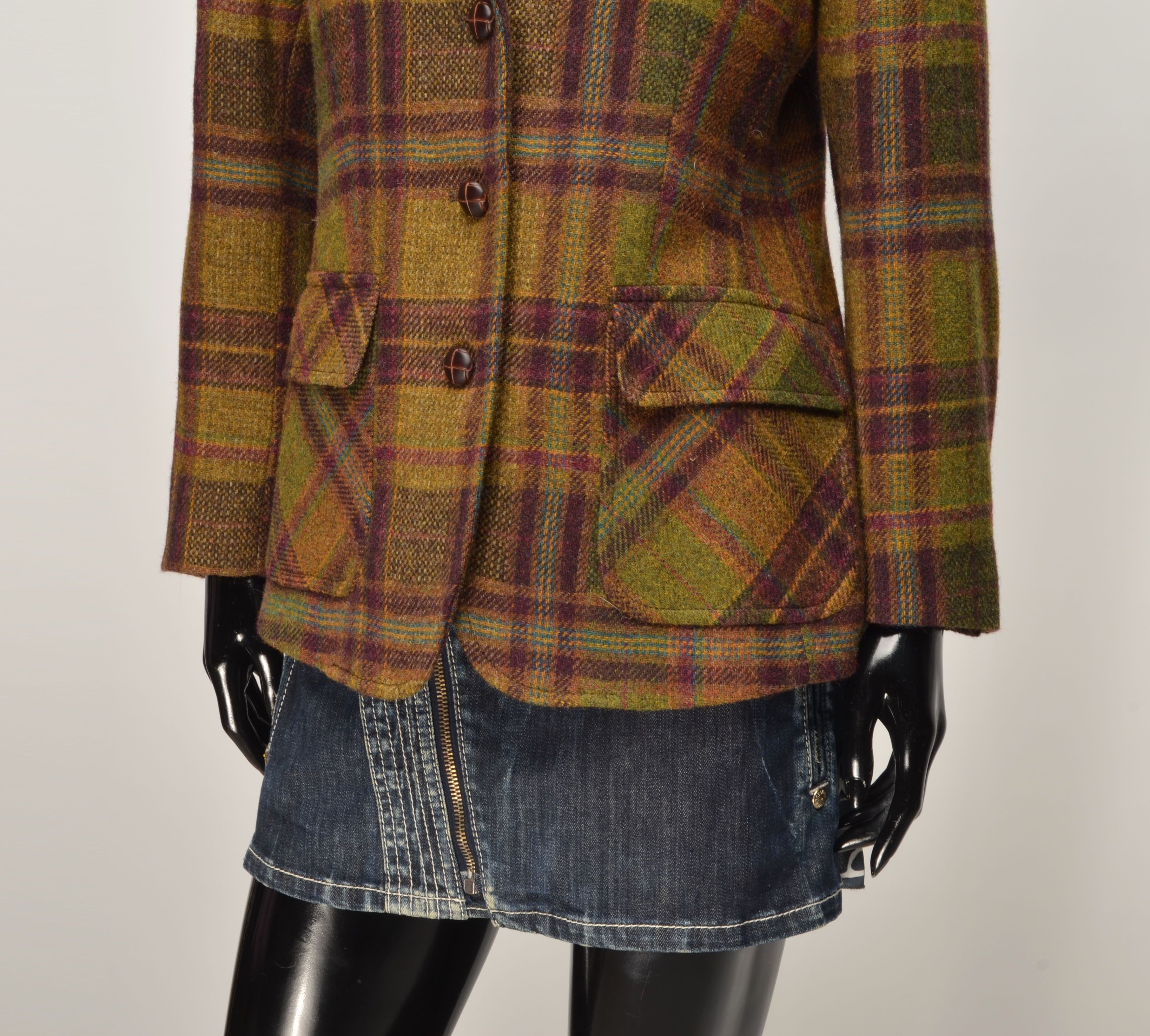 Barbour Barbour Plaid Tweed Pure Wool Multicolor Allanton Jacket Size M / US 6-8 / IT 42-44 - 3 Thumbnail