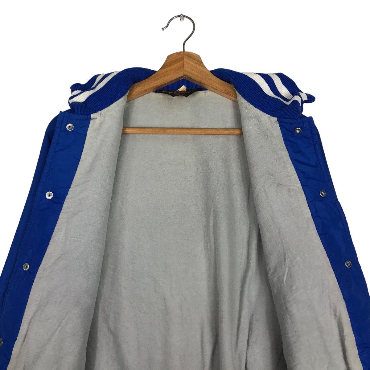 Japanese Brand 🔥Vintage Bomber Jacket Satin Dunbrooke USA Big Logo Size US S / EU 44-46 / 1 - 12 Thumbnail