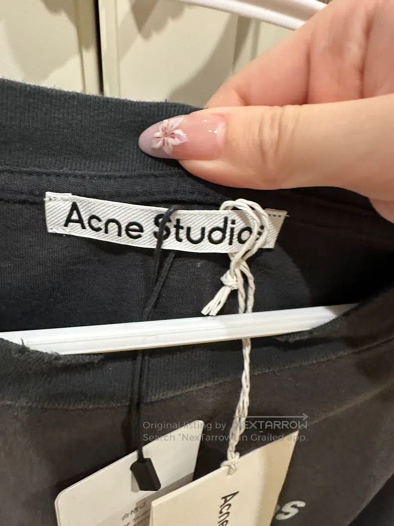 Acne Studios Acne Studios A loose solid-color short-sleeved T-shirt wit Size US M / EU 48-50 / 2 - 2 Thumbnail