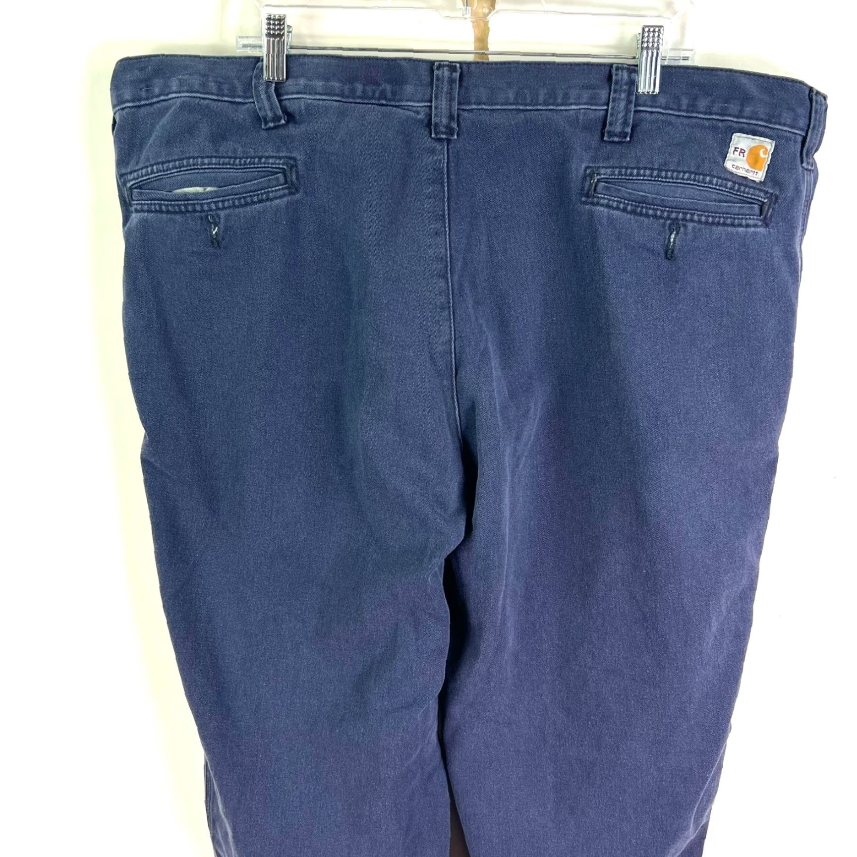 Carhartt VINTAGE Carhartt Flame Resistant Twill Pants Men 44 Navy Blue Workwear Flame-Resistant 371-20 Size US 44 / EU 60 - 5 Thumbnail