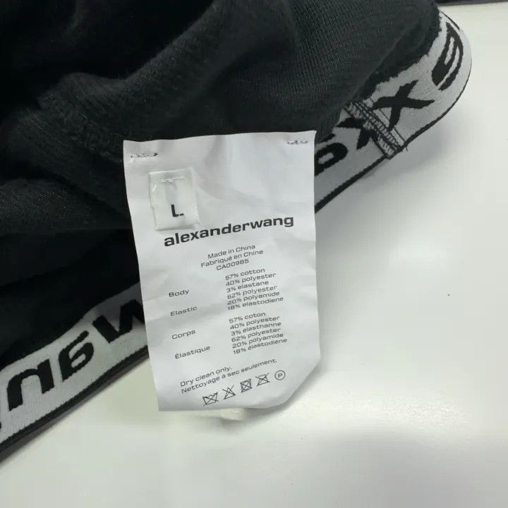 Alexander Wang Alexander Wang Black Cropped Hoodie for Women - Size L / US 10 / IT 46 - 6 Thumbnail