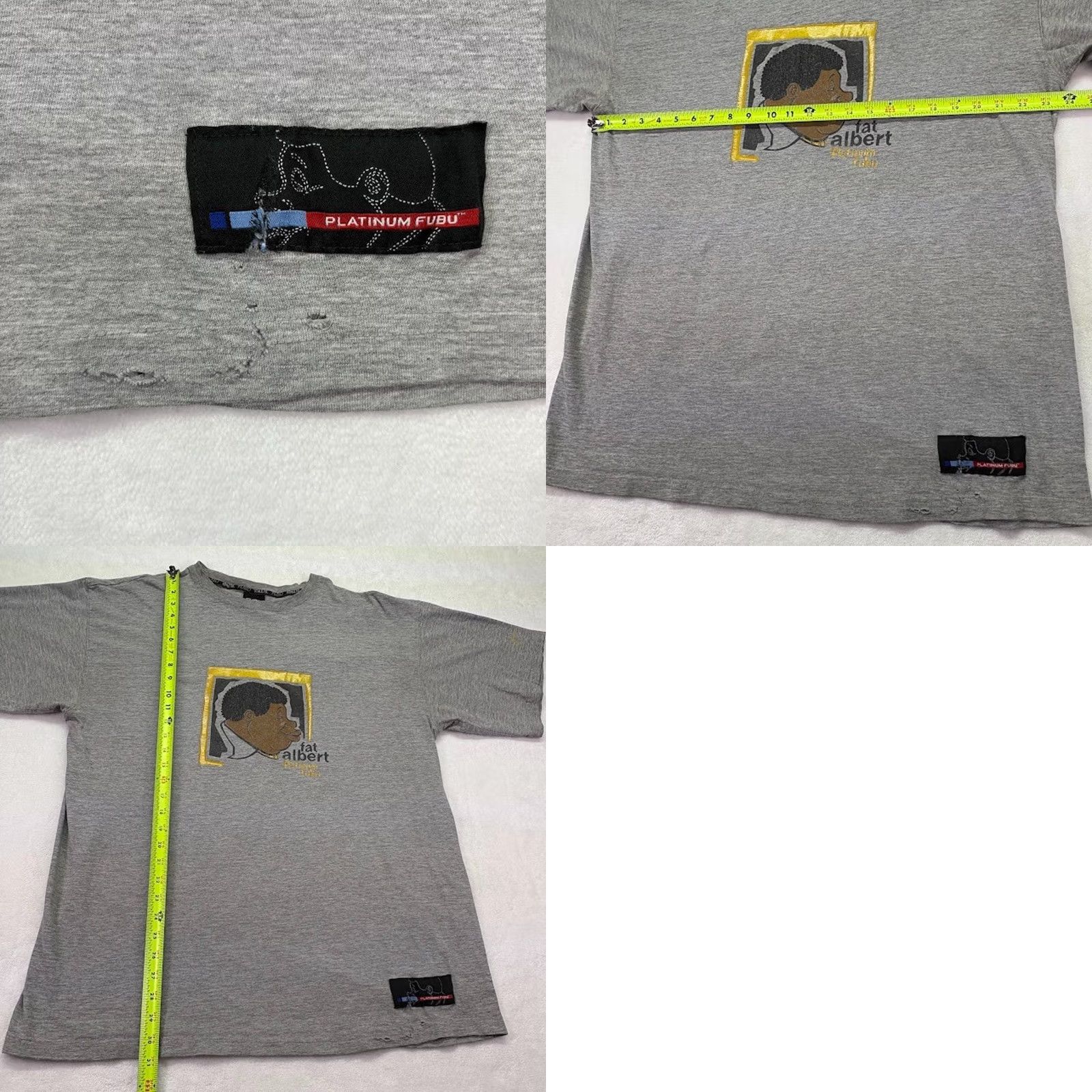 Fubu VINTAGE FUBU Fat Albert T-Shirt Grey XL Hip Hop Graphic Print Men’s Size US XL / EU 56 / 4 - 8 Thumbnail