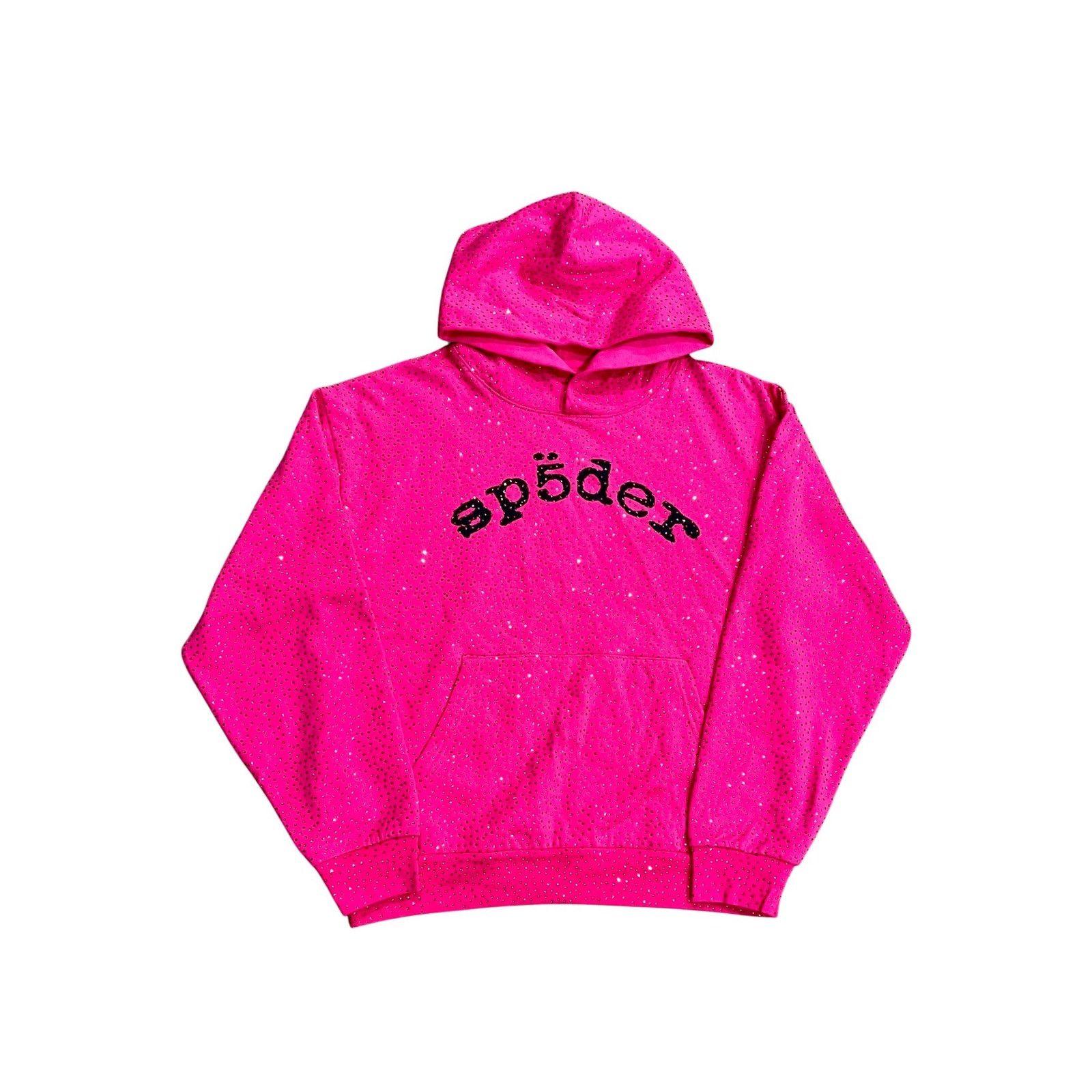 Sp5der Sp5der "Rhinestone VVS" Pink Hoodie Size US XL / EU 56 / 4 - 1 Thumbnail