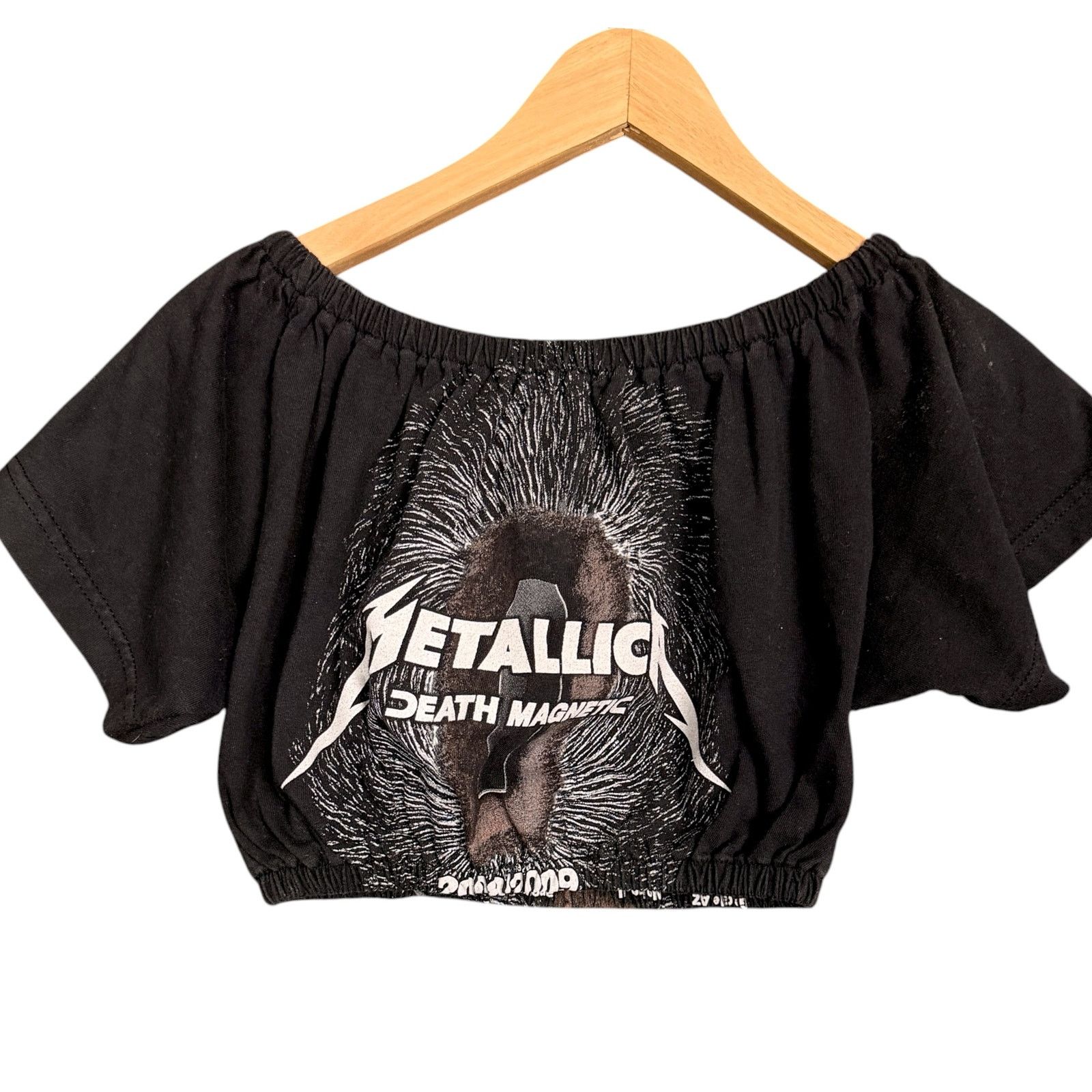 Vintage Metallica Death Magnetic 2008/2009 Women's M Custom Cropped Size M / US 6-8 / IT 42-44 - 3 Thumbnail