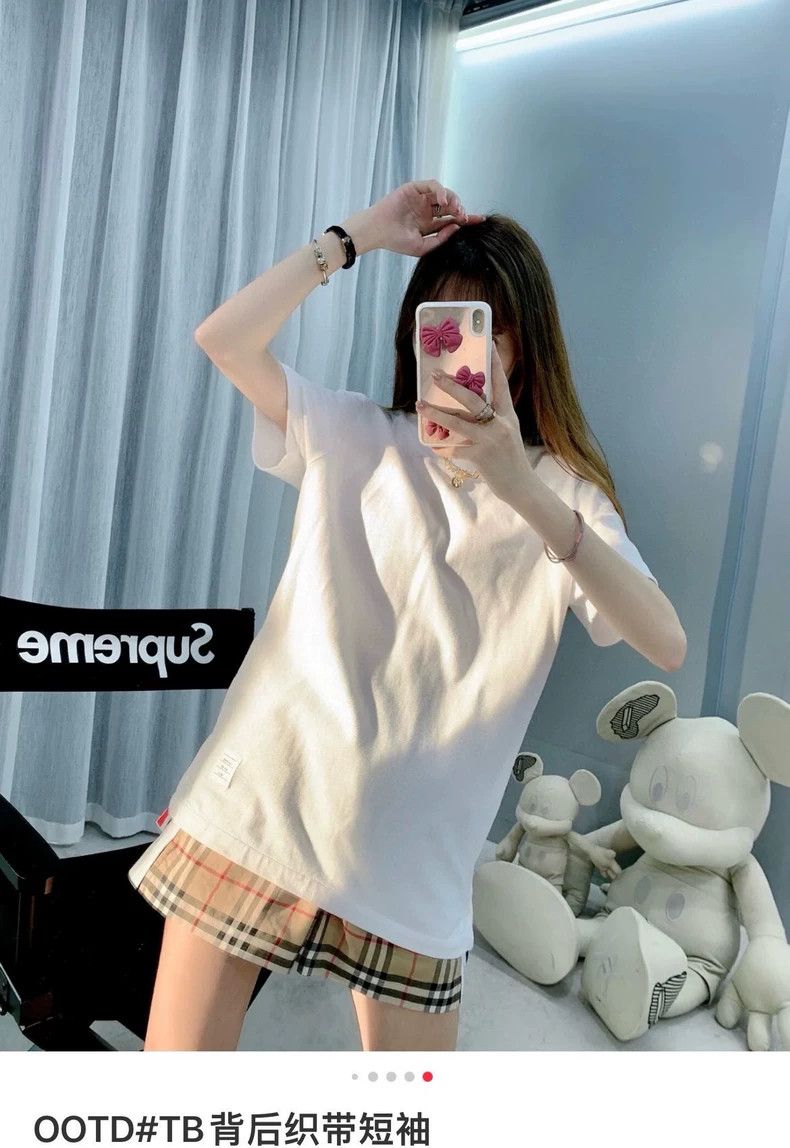 Thom Browne Thom Browne Three white stripes on short sleeves Size M / US 6-8 / IT 42-44 - 7 Thumbnail