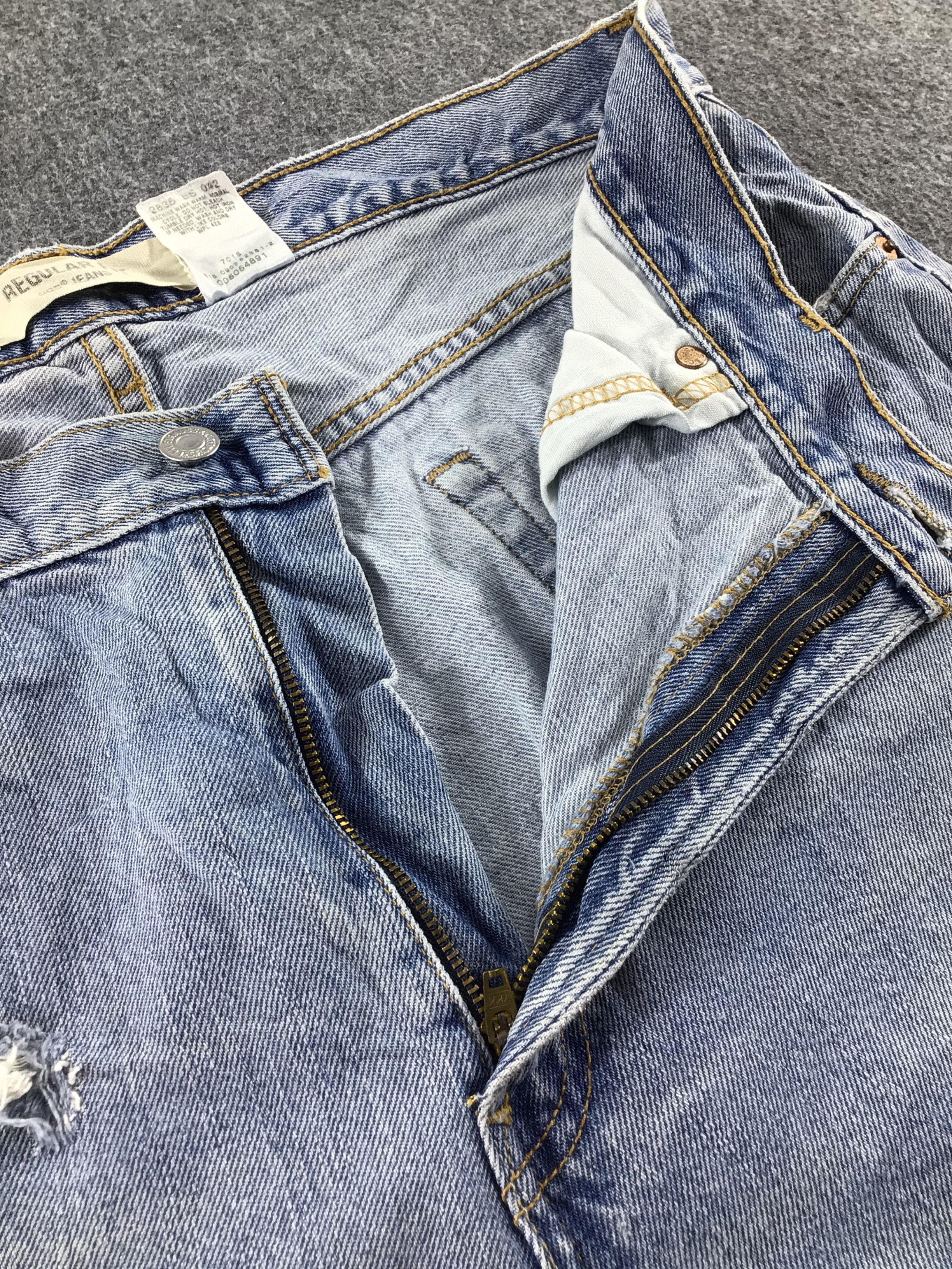 Levi's Vintage Levis 505 Jeans Dirty Stone Wash -J501 Size US 35 - 6 Thumbnail