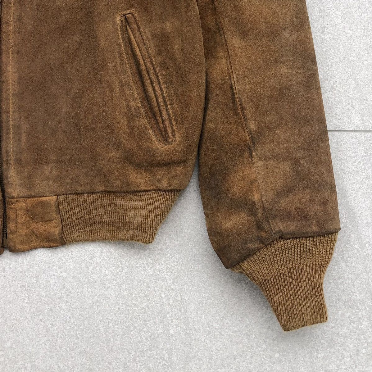 Schott Vintage SCHOTT NYC Suede Leather Bomber Jacket 🇺🇸 Size US M / EU 48-50 / 2 - 6 Thumbnail
