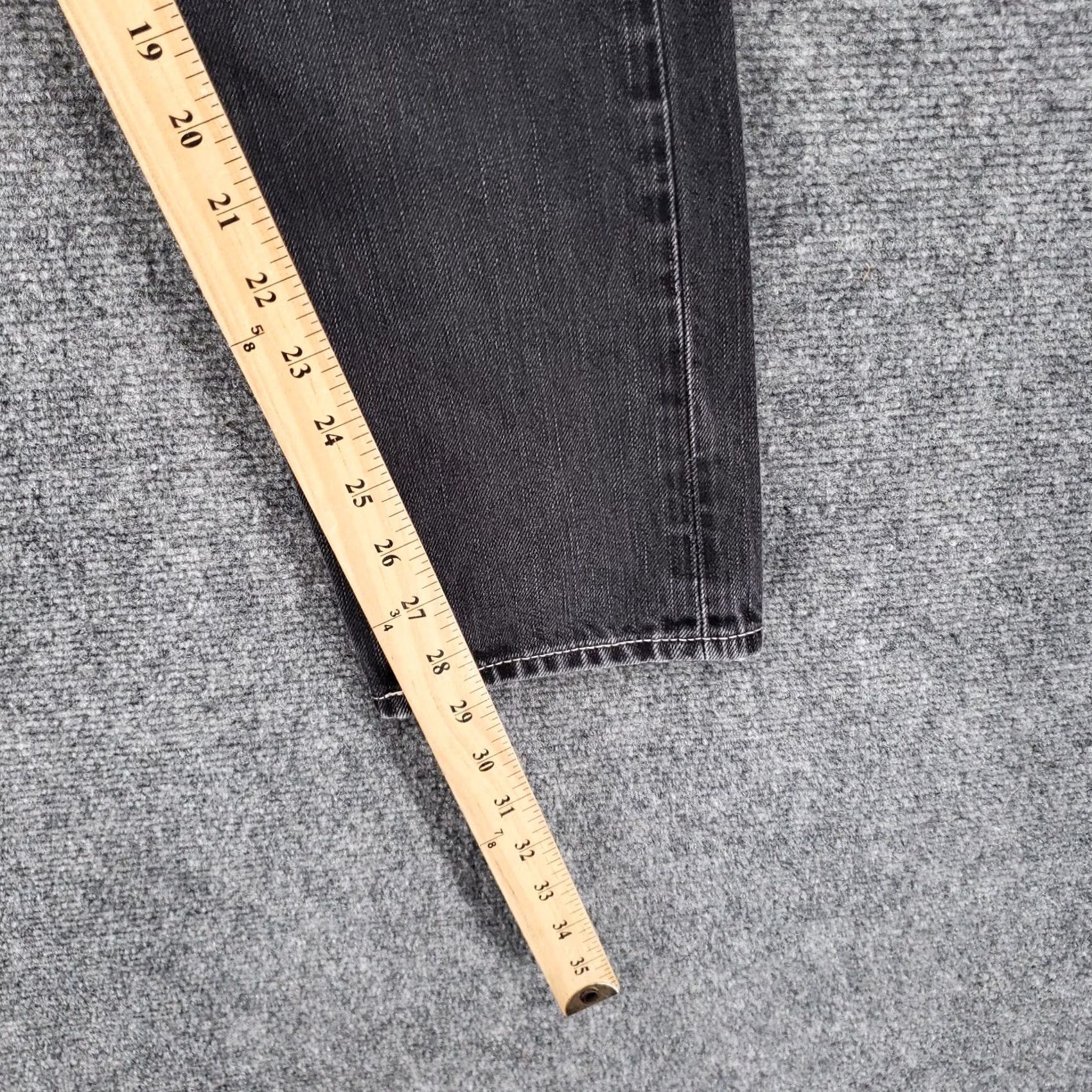 Levi's Levi's Jeans Mens Skinny Tapered Dark Wash Gray Denim 506 32x30 Size US 32 / EU 48 - 5 Thumbnail